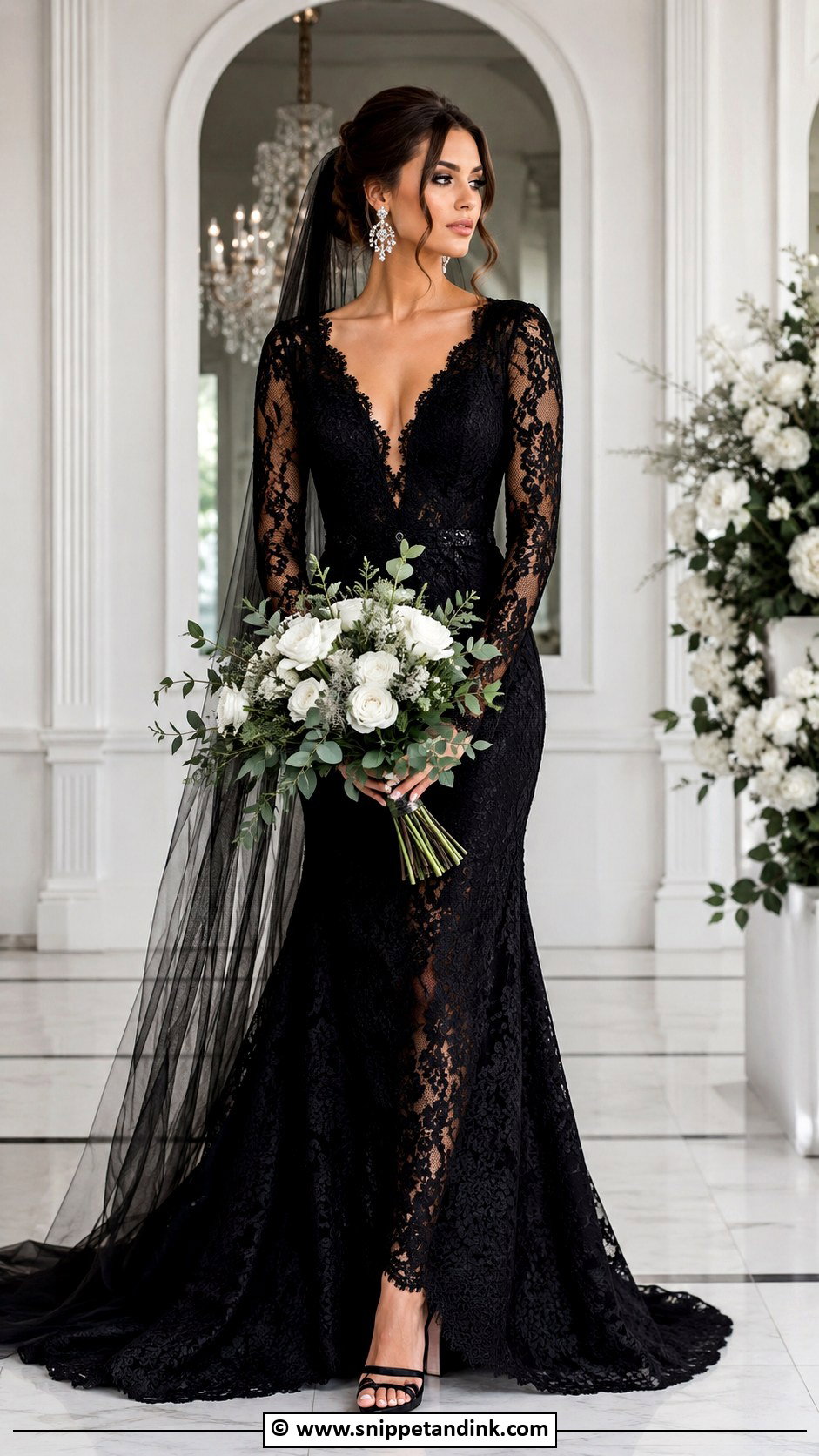 Black Wedding Dress - Snippet and Ink - 25 Color Wedding Dress Ideas