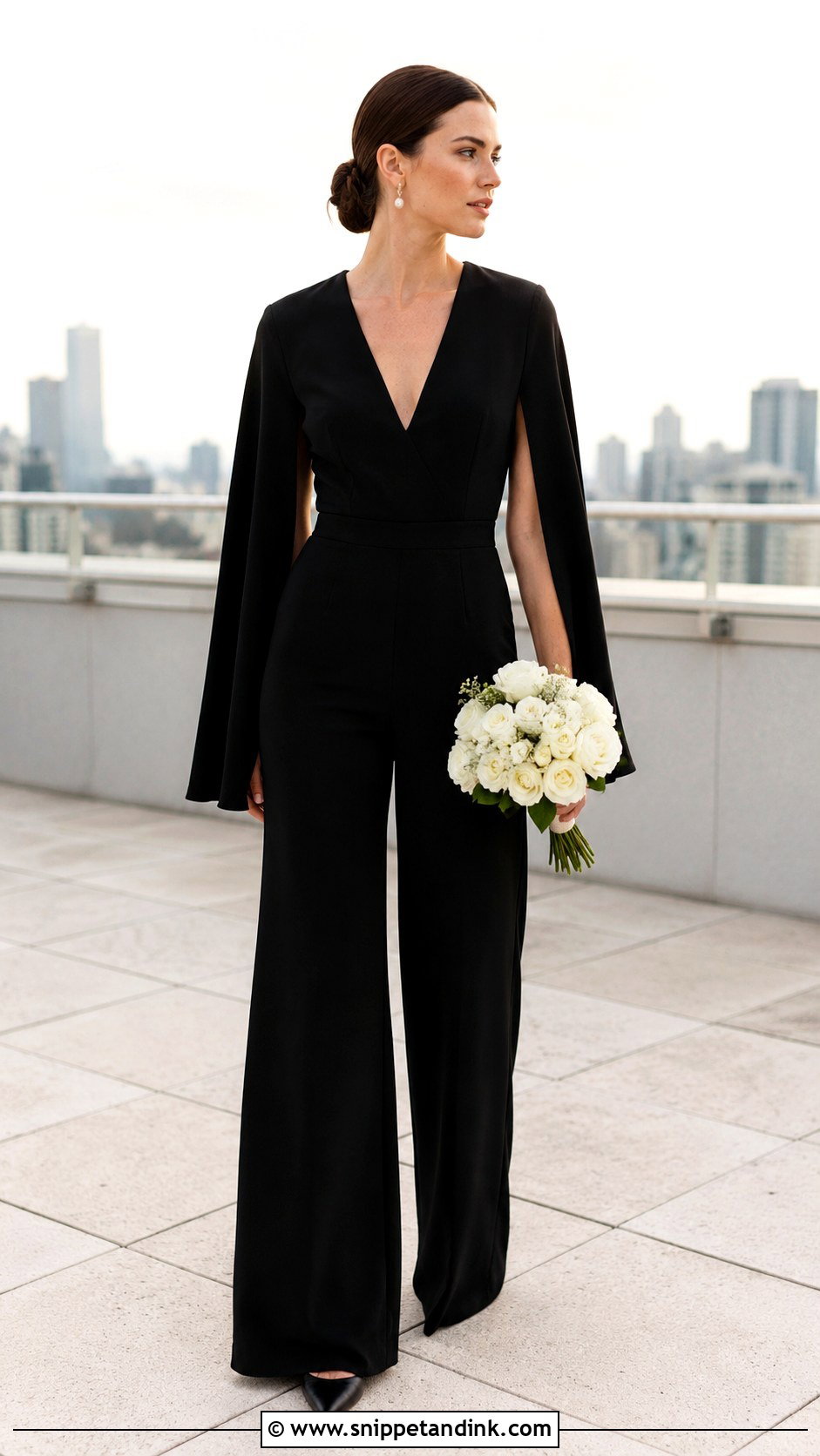 Black Wedding Jumpsuit - Snippet and Ink - 30 Black Wedding Dress Ideas