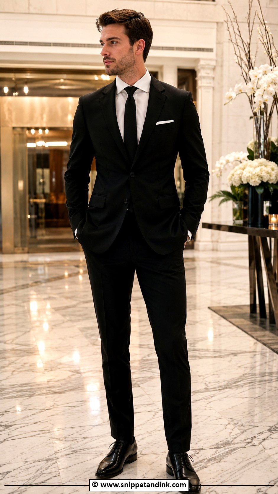 Black Wedding Suit - Snippet and Ink - 35 Wedding Suit Ideas