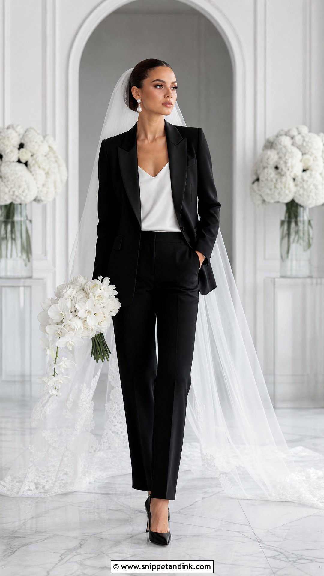 Black Wedding Tuxedo - Snippet and Ink - 25 Suit Wedding Dress Ideas