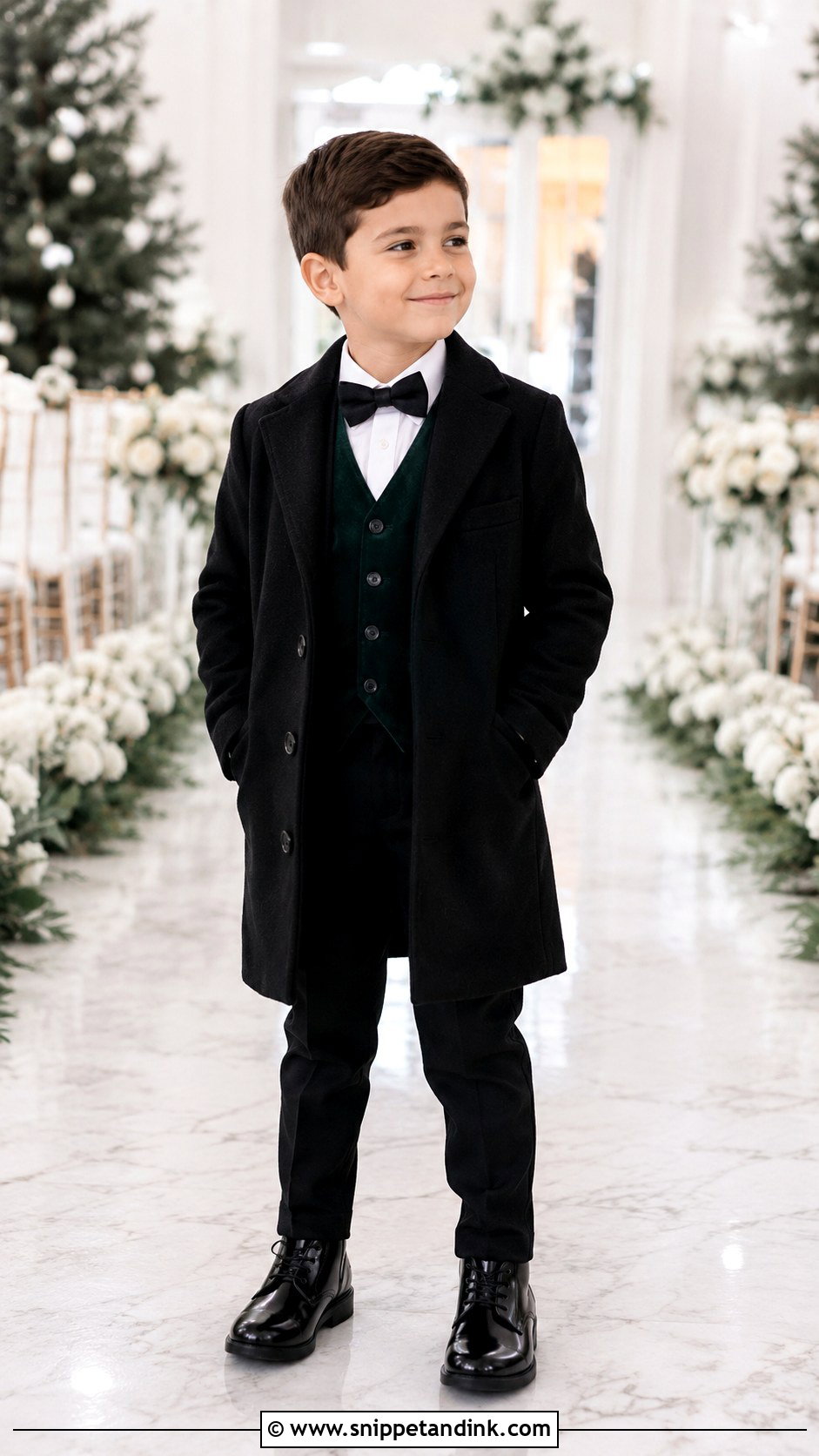 Black Winter Ring Bearer Outfit - Snippet and Ink - 20 Black Ring Bearer Outfit Ideas