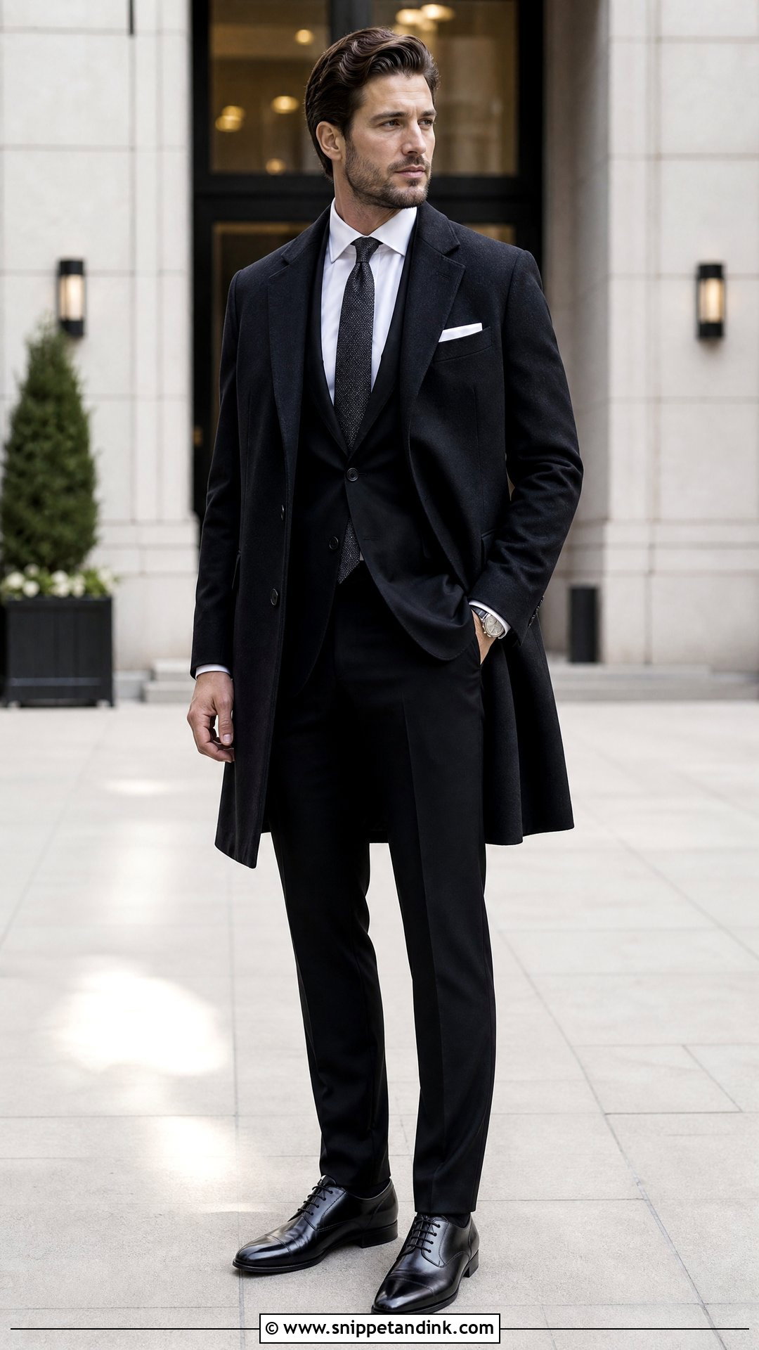 Black Winter Wedding Suit - Snippet and Ink - 20 Winter Wedding Suit Ideas