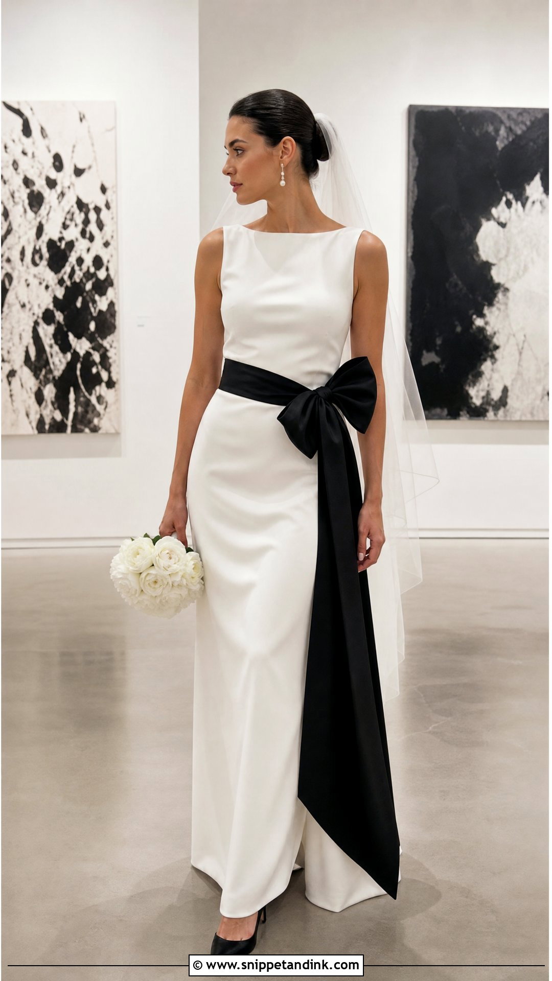 Black and White Wedding Dress - Snippet and Ink - 20 Unique Wedding Dress Inspiration Ideas