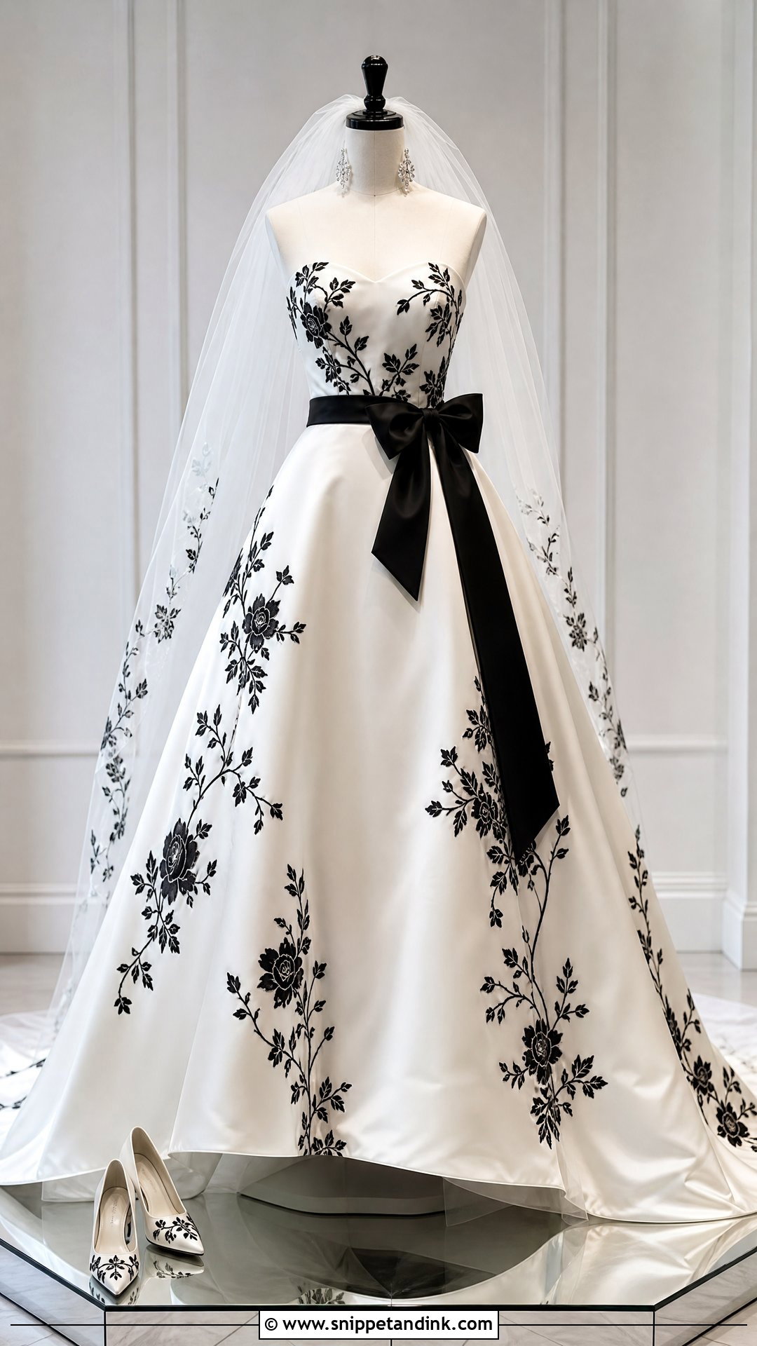 Black and White Wedding Dress on Mannequin - Snippet and Ink - 20 Wedding Dress on Mannequin Ideas