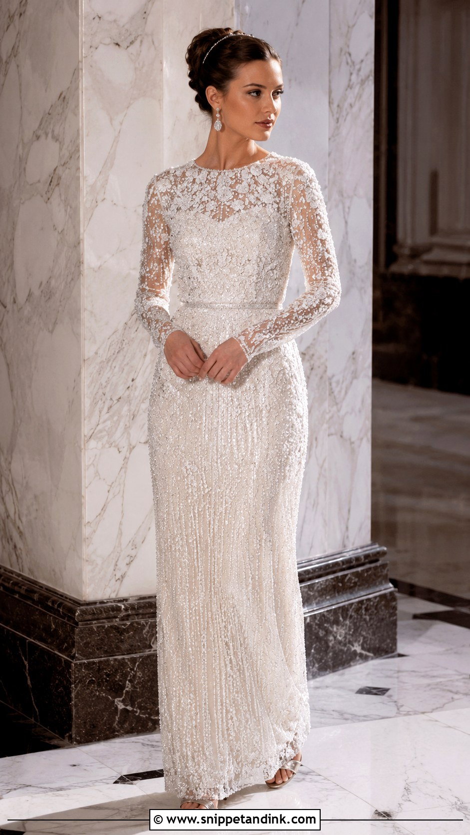 Blair Waldorf Beaded Wedding Dress - Snippet and Ink - 25 Blair Waldorf Wedding Dress Ideas