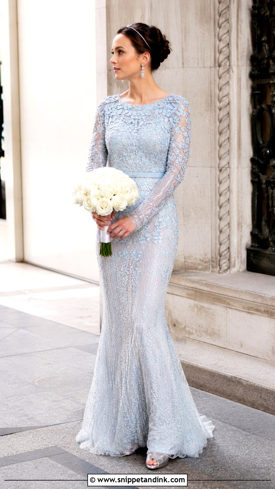 Blair Waldorf Blue Wedding Dress - Snippet and Ink - 25 Blair Waldorf Wedding Dress Ideas