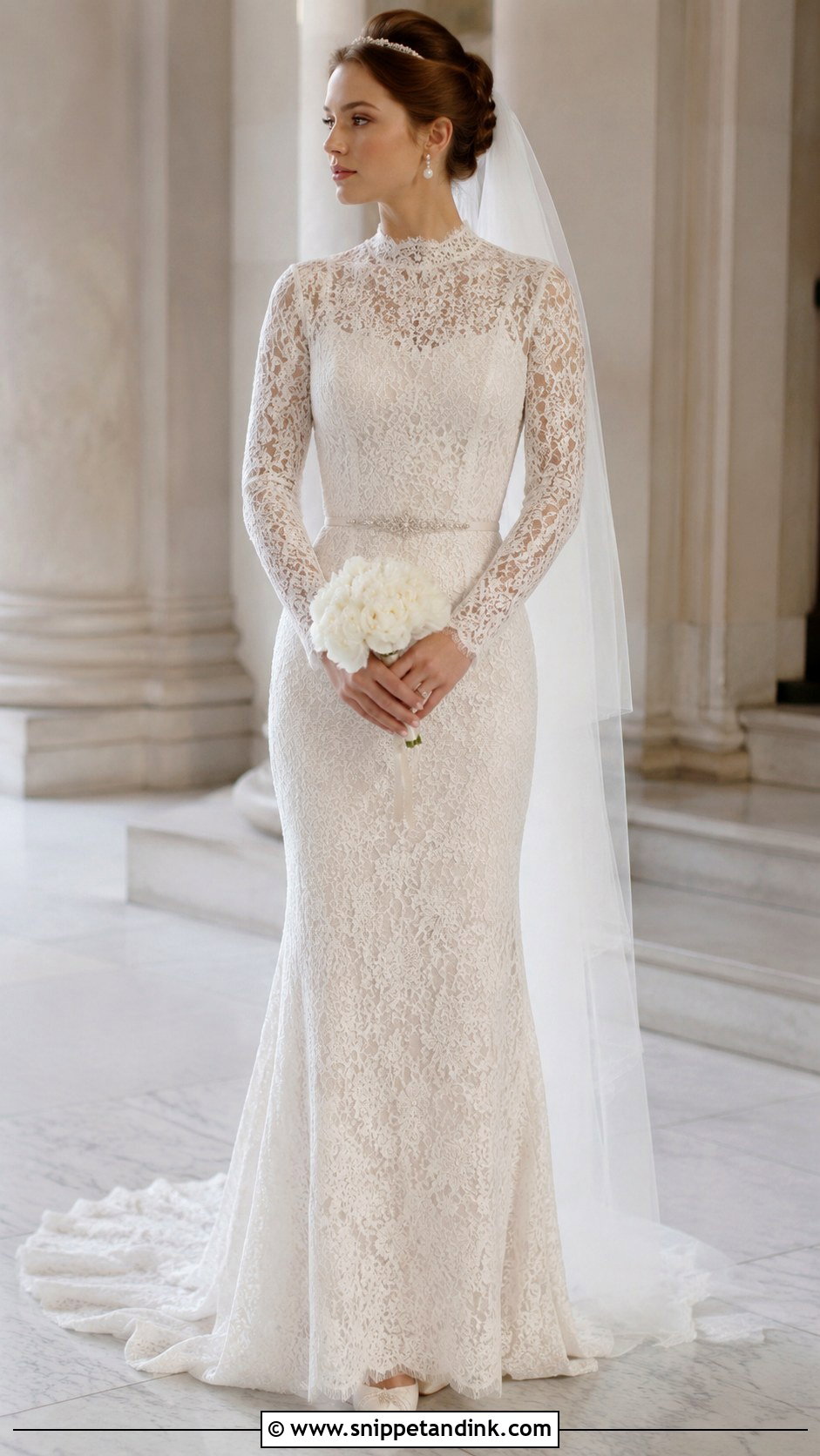 Blair Waldorf High Neck Wedding Dress - Snippet and Ink - 25 Blair Waldorf Wedding Dress Ideas