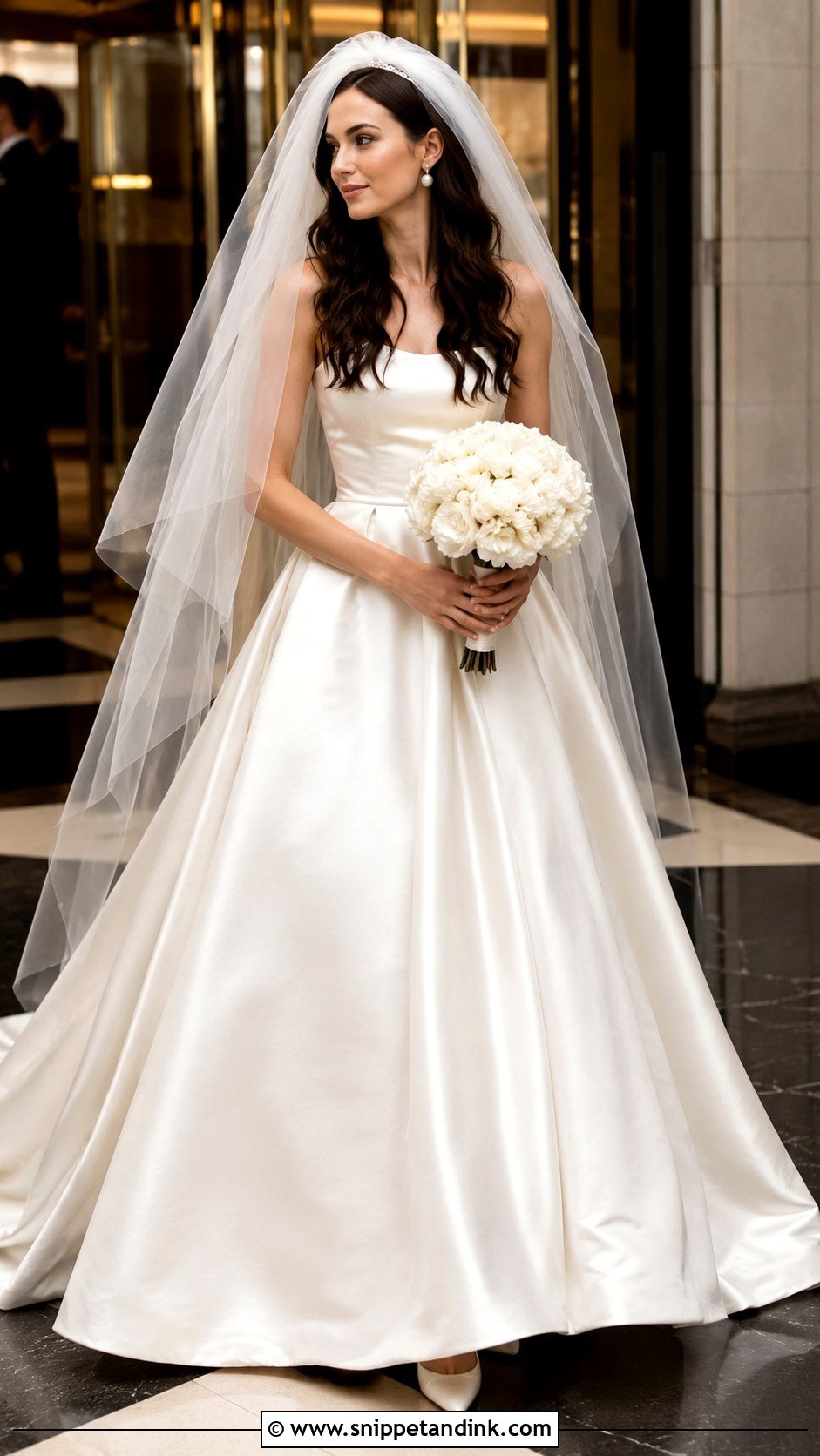 Blair Waldorf Satin Wedding Dress - Snippet and Ink - 25 Blair Waldorf Wedding Dress Ideas