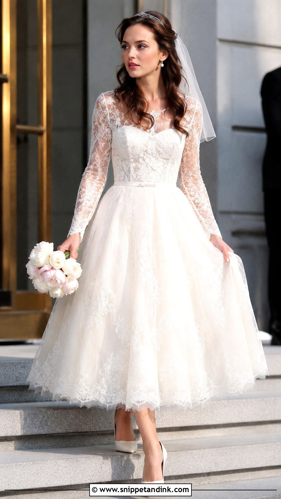 Blair Waldorf Tea Length Wedding Dress - Snippet and Ink - 25 Blair Waldorf Wedding Dress Ideas