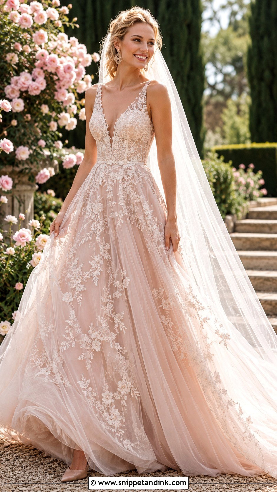 Blake Lively Blush Pink Wedding Dress - Snippet and Ink - 20 Blake Lively Wedding Dress Ideas