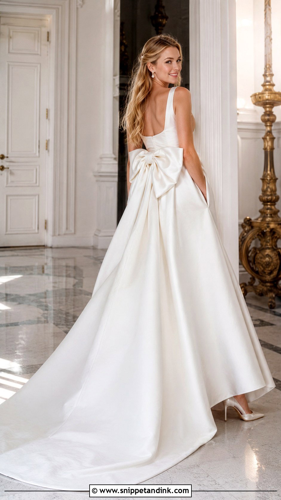 Blake Lively Bow Back Wedding Dress - Snippet and Ink - 20 Blake Lively Wedding Dress Ideas