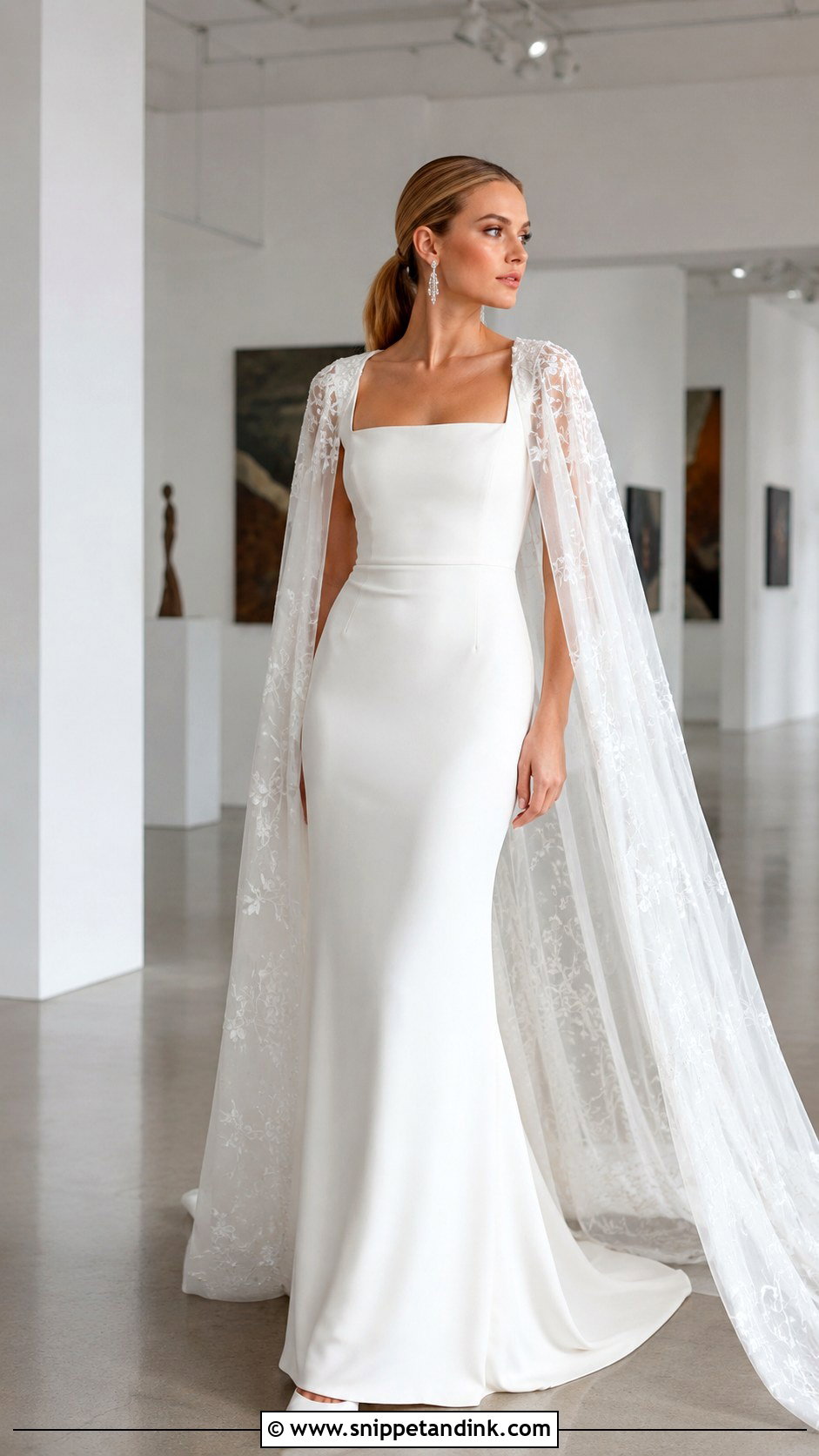Blake Lively Cape Wedding Dress - Snippet and Ink - 20 Blake Lively Wedding Dress Ideas
