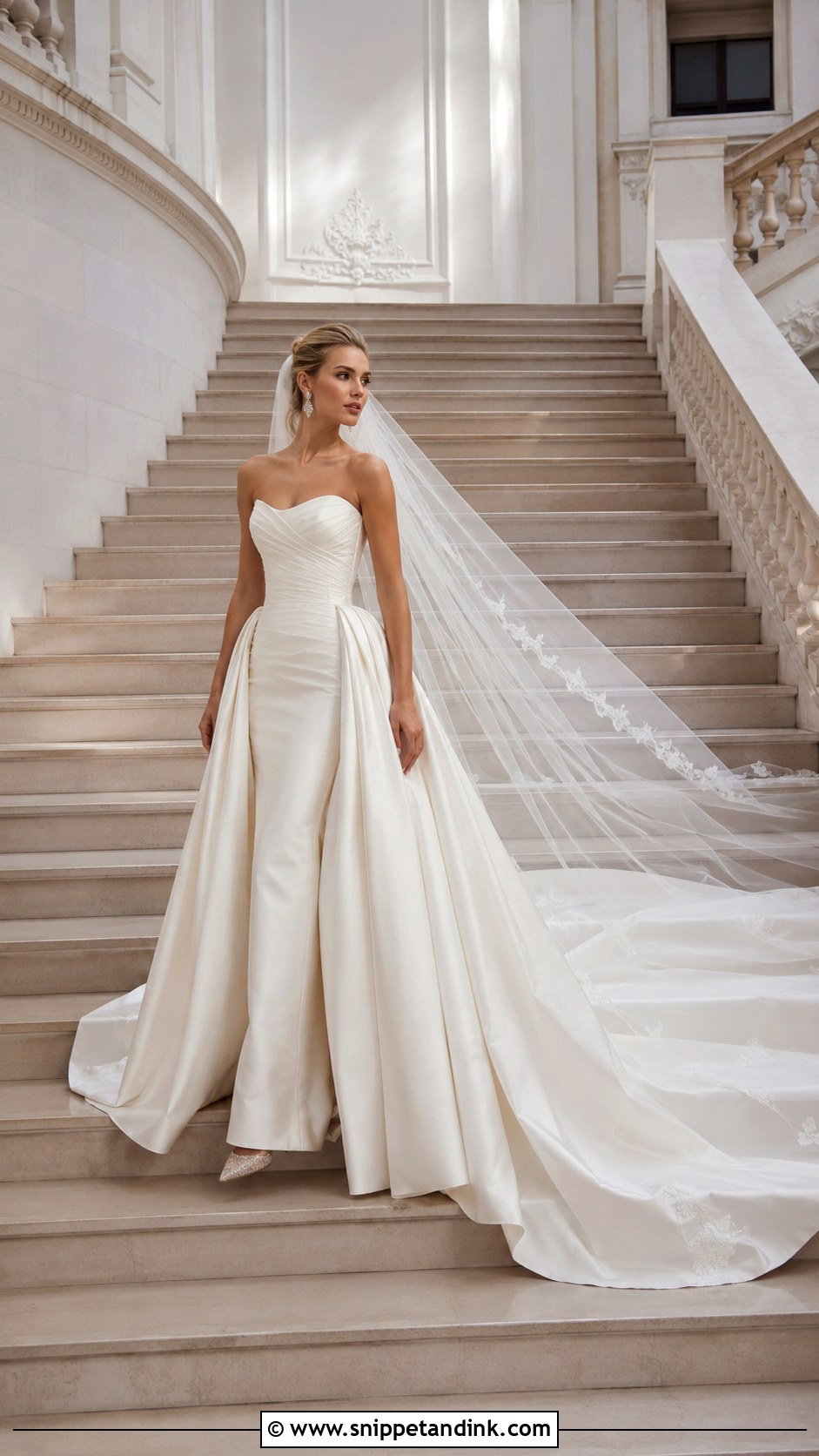 Blake Lively Dramatic Train Wedding Dress - Snippet and Ink - 20 Blake Lively Wedding Dress Ideas