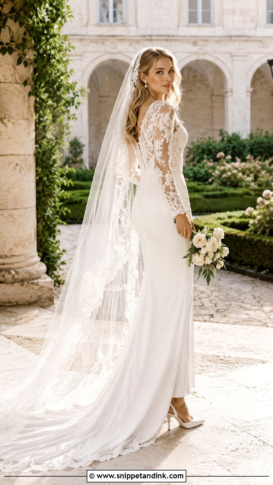 Blake Lively Long Sleeve Lace Wedding Dress - Snippet and Ink - 20 Blake Lively Wedding Dress Ideas