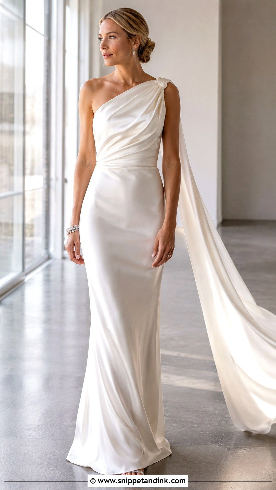 Blake Lively One Shoulder Wedding Dress - Snippet and Ink - 20 Blake Lively Wedding Dress Ideas