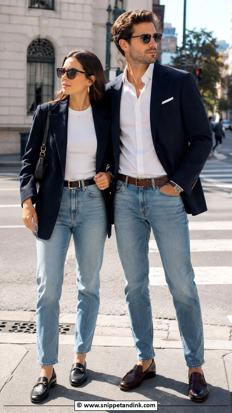 Blazer And Jeans Couple Fit - Snippet and Ink - 30 Couple Fits Ideas