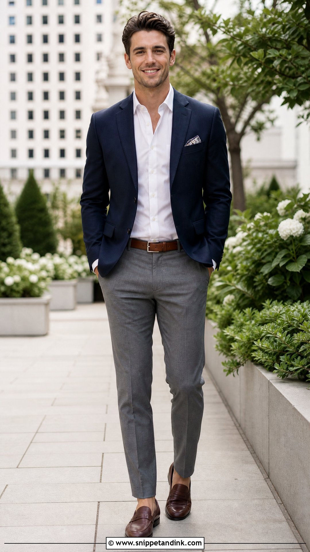 Blazer And Tailored Trousers Masc Wedding Outfit - Snippet and Ink - 25 Masc Wedding Outfits