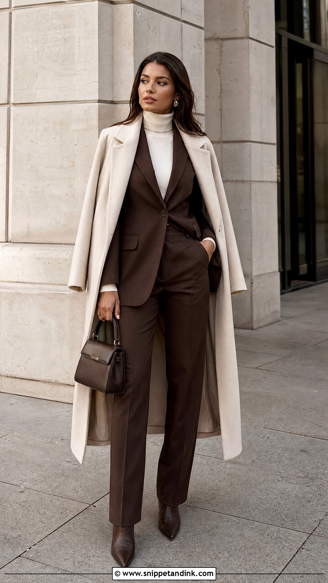 Blazer And Trousers City Proposal Outfit - Snippet and Ink - 20 Winter Proposal Outfits for Her
