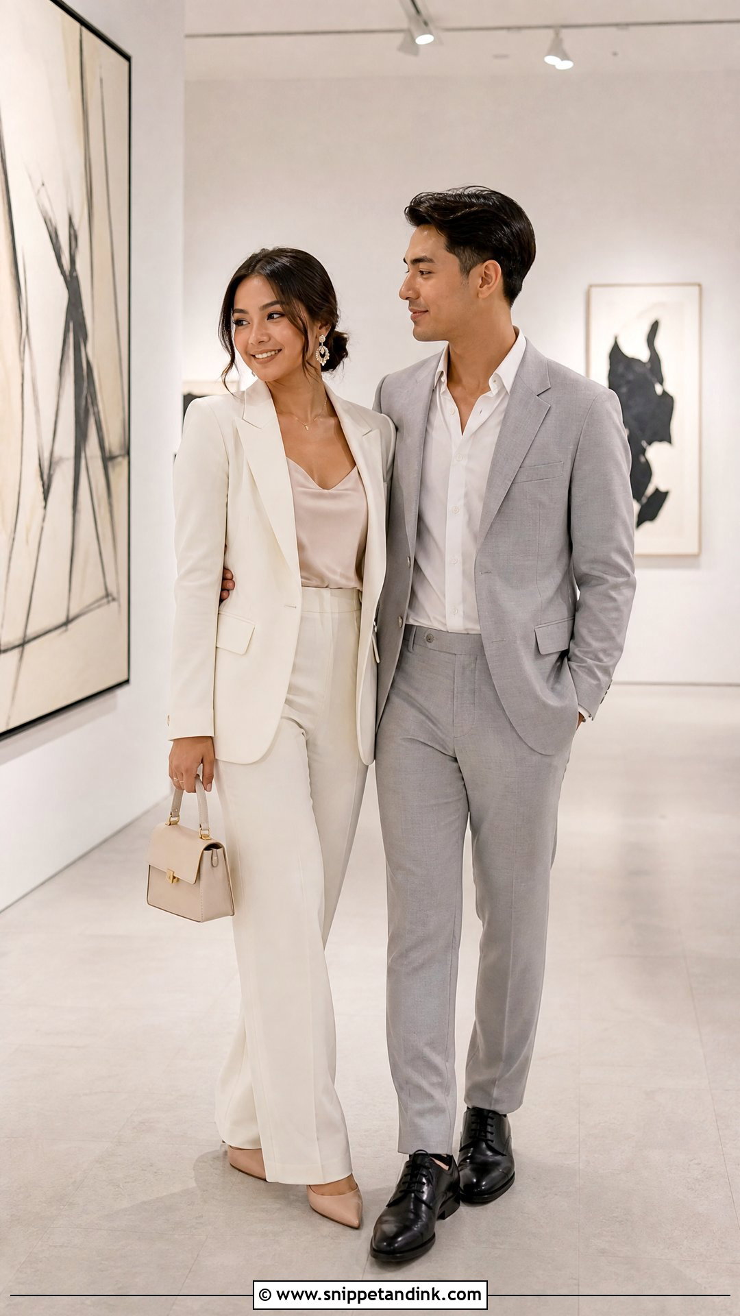 Blazer And Trousers Prenup Outfit - Snippet and Ink - 25 Pre Nup Outfit Ideas