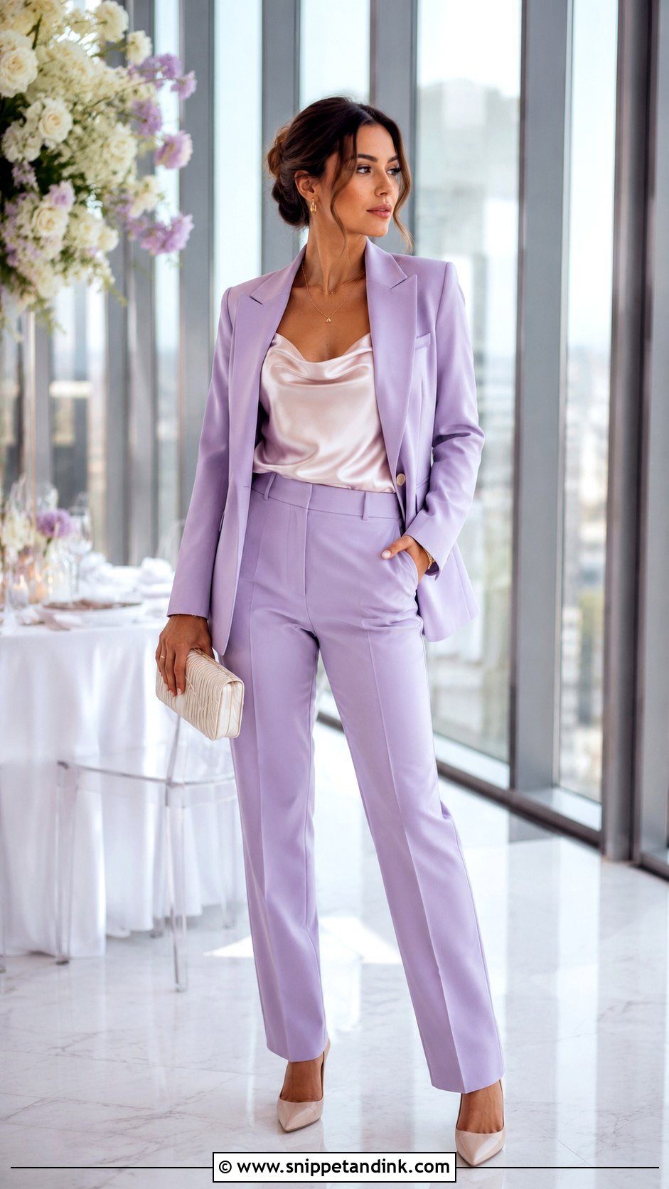 Blazer And Trousers Wedding Outfit - Snippet and Ink - 30 Semi Formal Wedding Outfits for Women