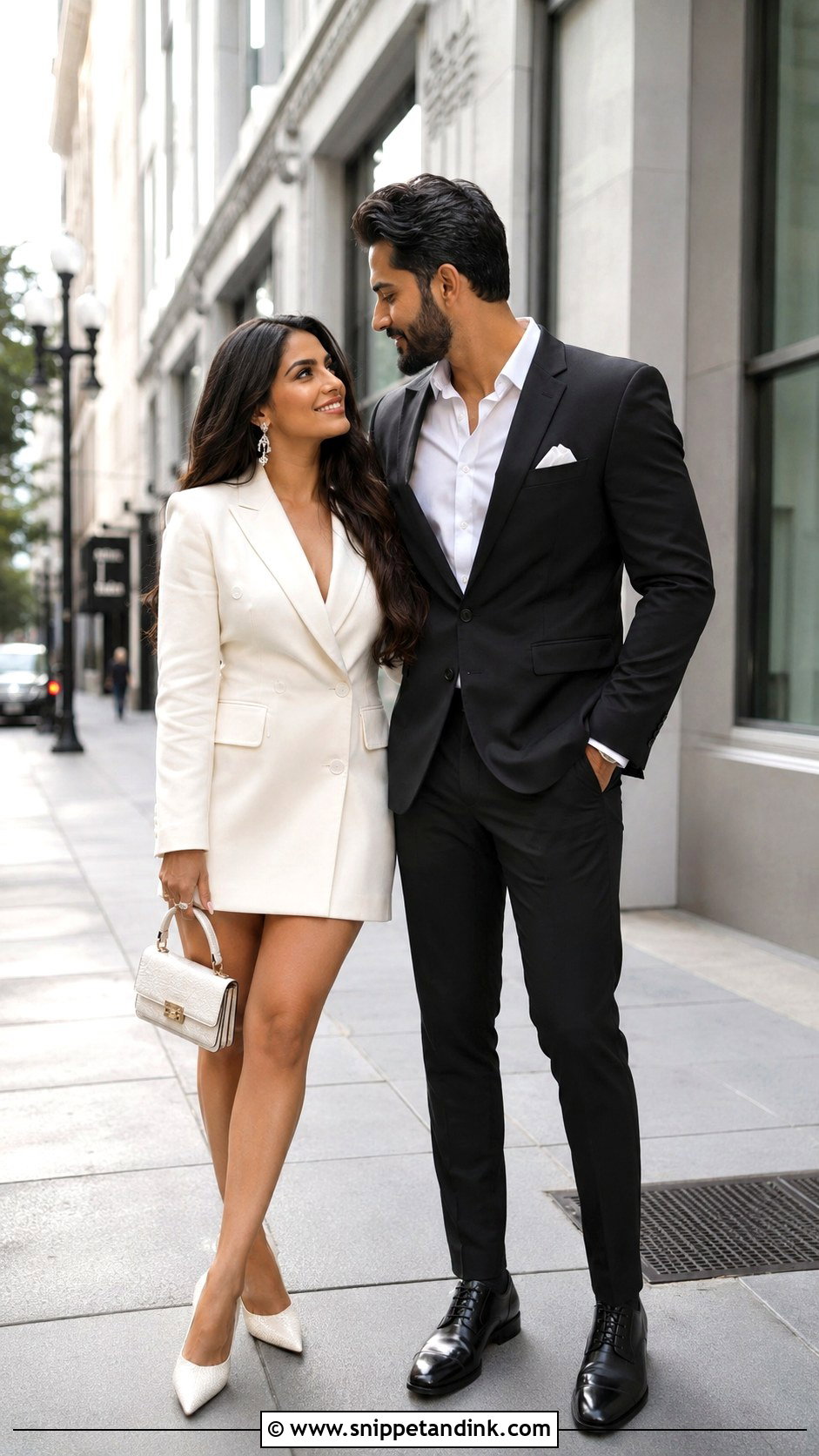 Blazer Dress Pre Wedding Shoot - Snippet and Ink - 25 Pre Wedding Shoot Dress Ideas