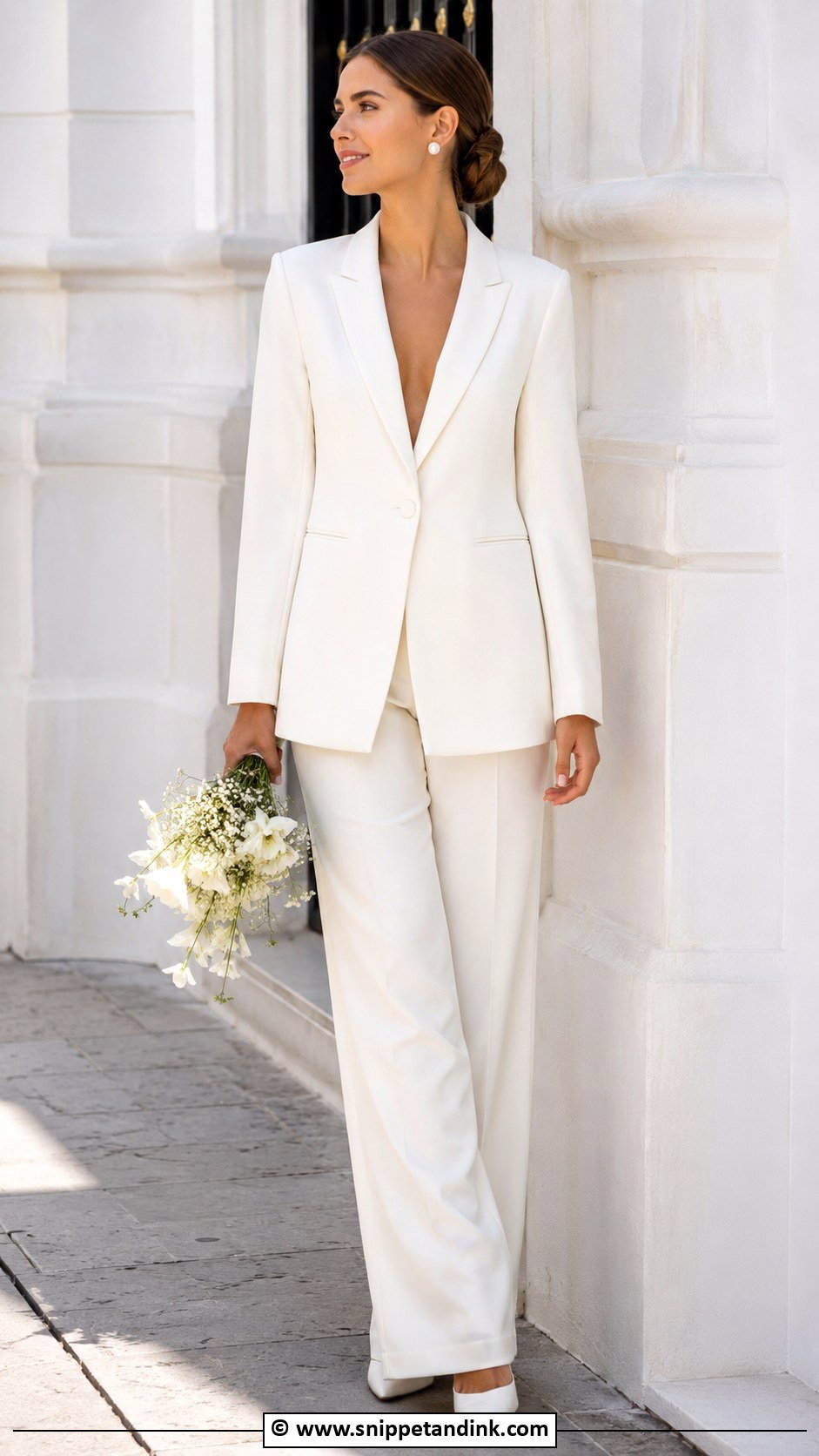 Blazer Wedding Dress - Snippet and Ink - 30 2 Piece Wedding Dress Ideas