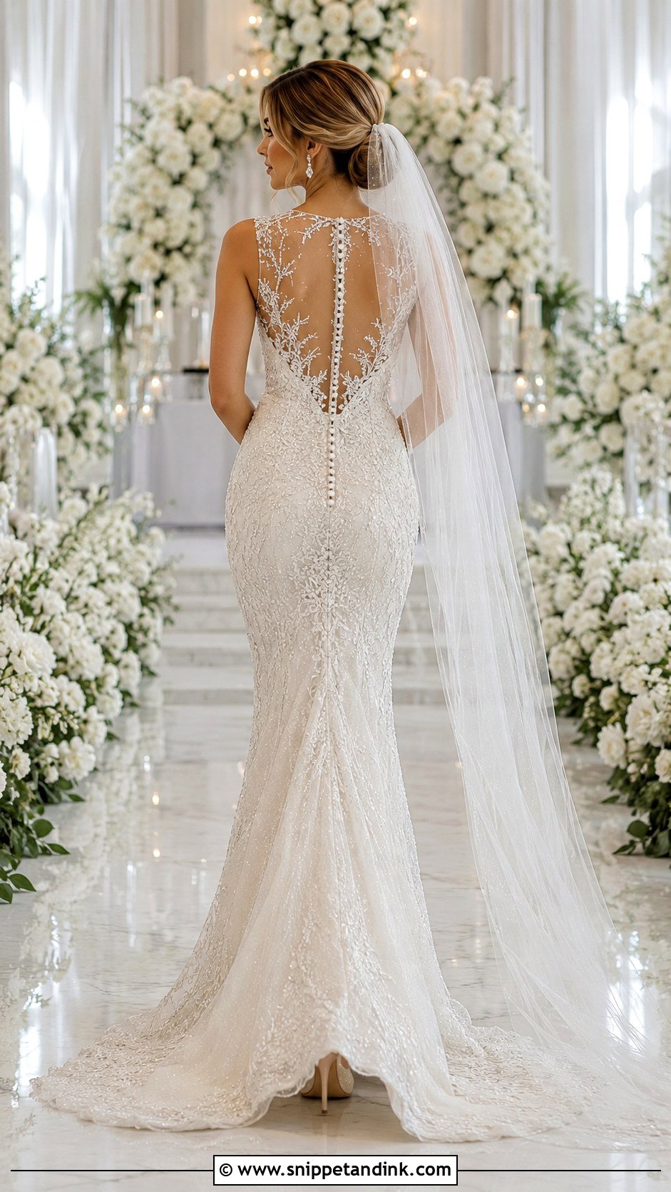Bling Back Wedding Dress - Snippet and Ink - 25 Bling Wedding Dress Ideas