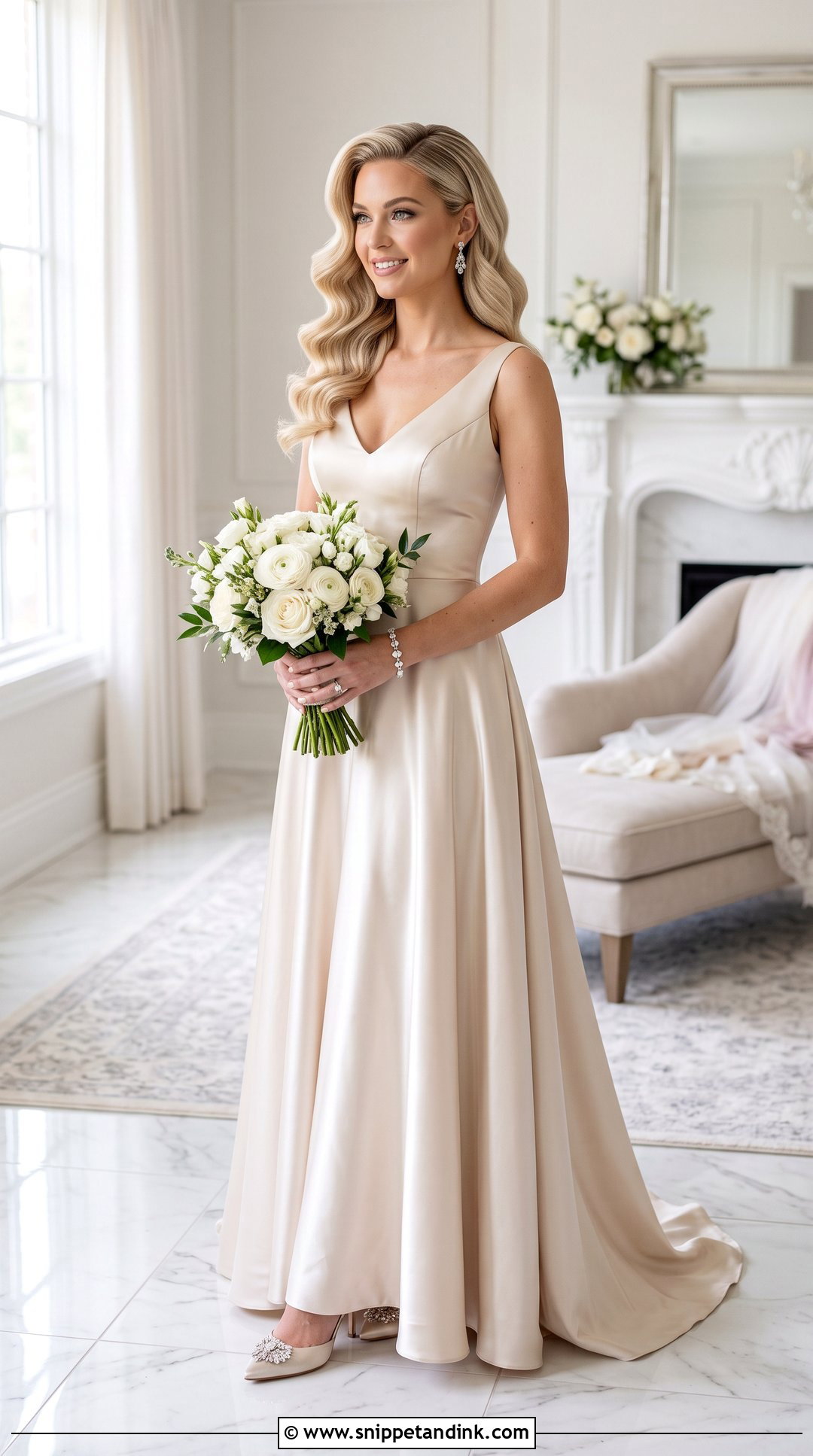 Blonde Old Hollywood Waves - Snippet and Ink - 20 Old Hollywood Waves Wedding Ideas