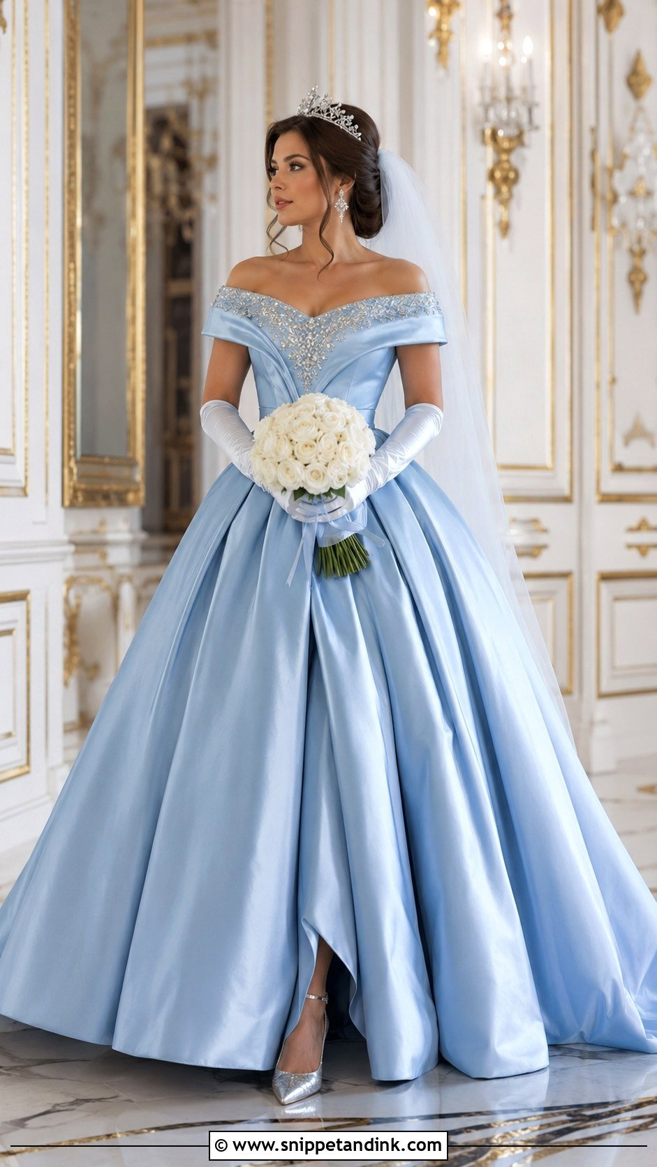 Blue Anastasia Inspired Wedding Dress - Snippet and Ink - 20 Anastasia Wedding Dress Ideas