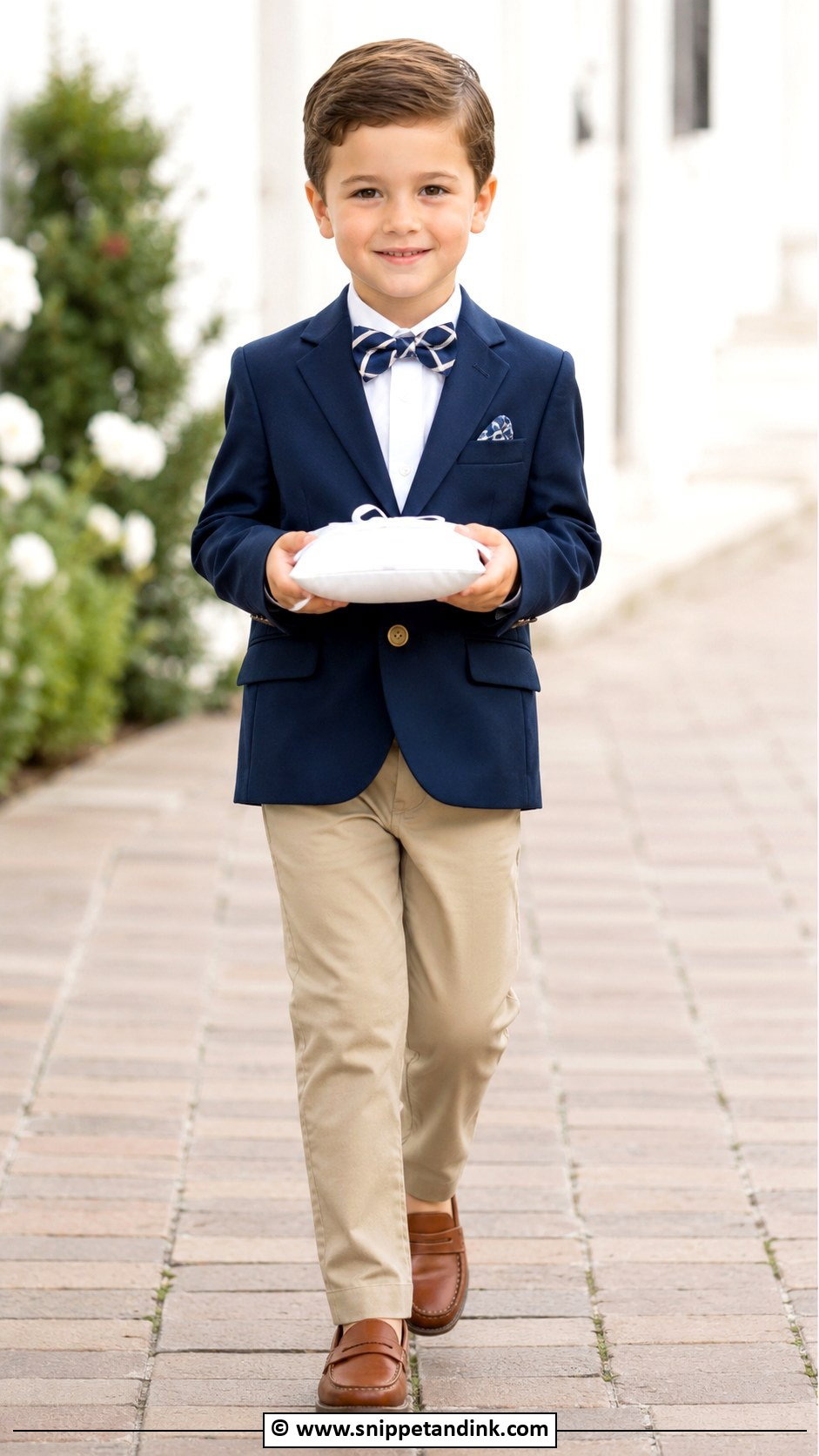 Blue Blazer Ring Bearer Outfit - Snippet and Ink - 35 Ring Bearer Outfit Ideas