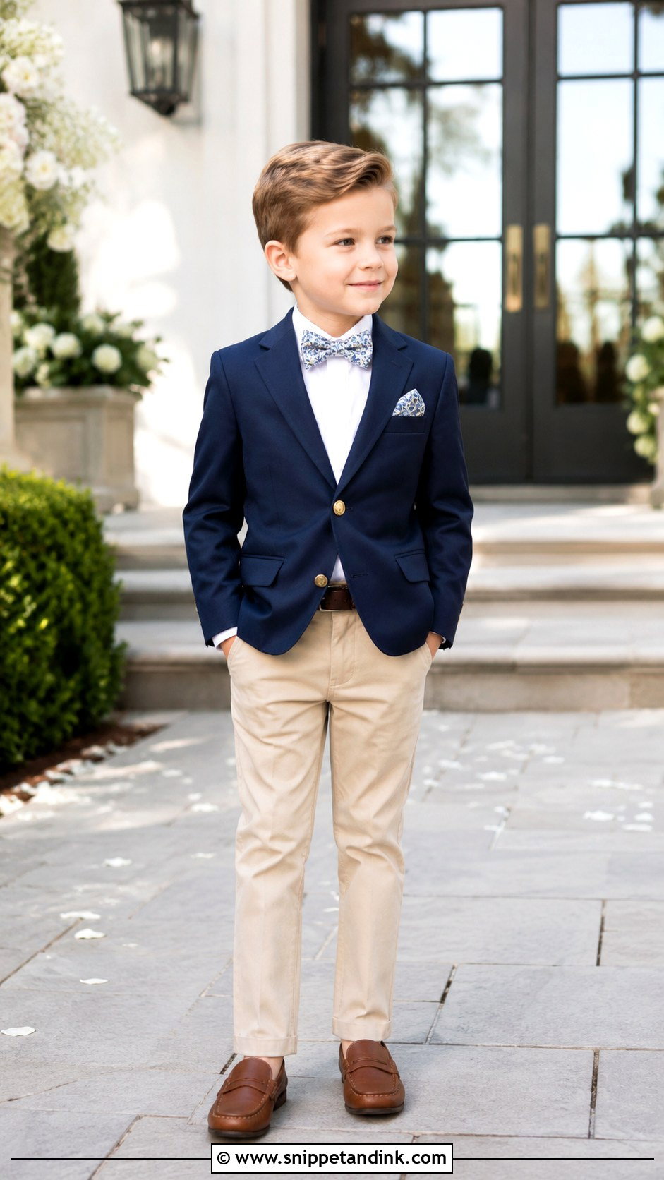 Blue Blazer Ring Boy Outfit - Snippet and Ink - 25 Ring Boy Outfits