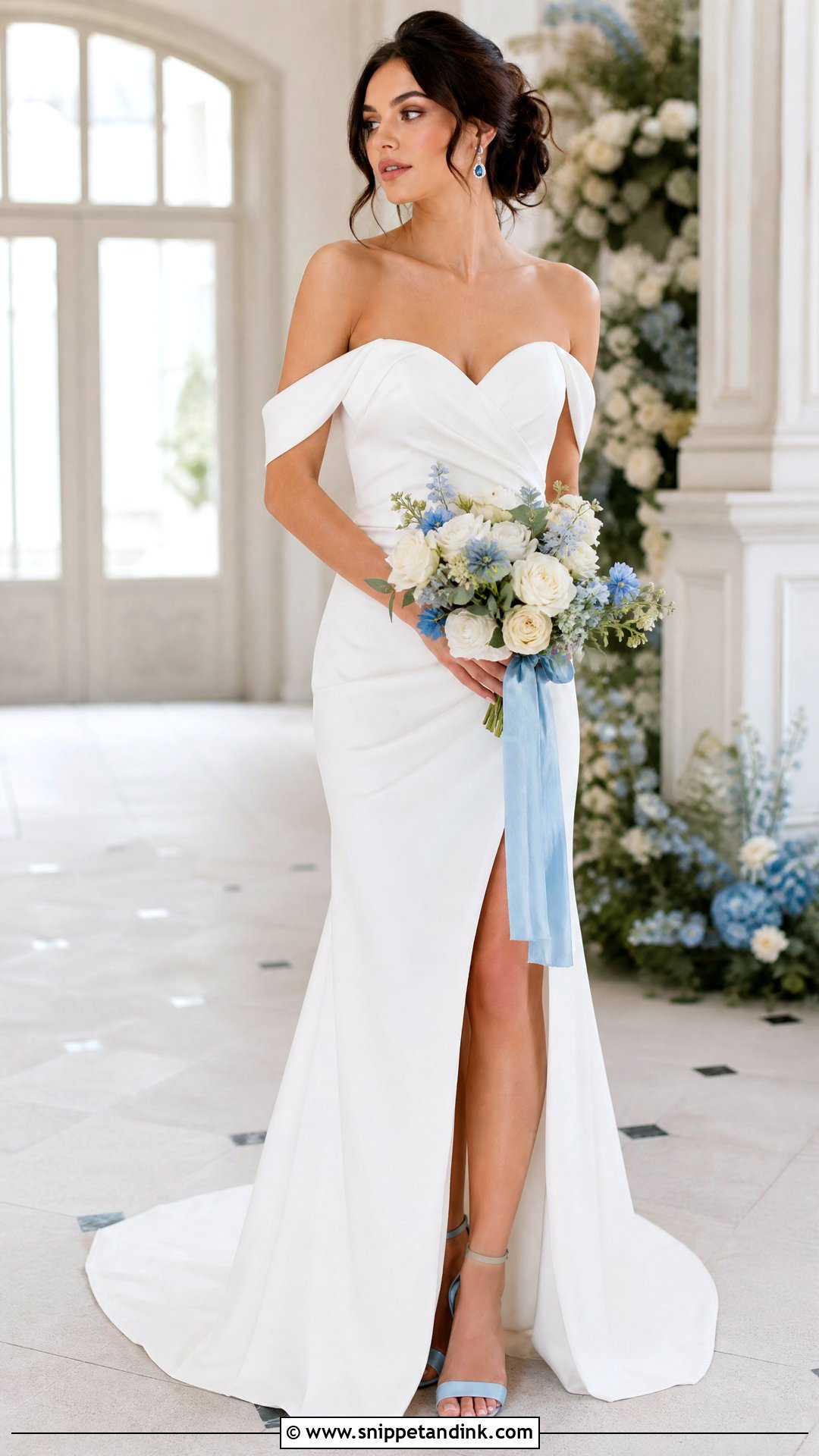 Blue Bridal Sandals - Snippet and Ink - 25 Wedding Sandals for Bride Ideas