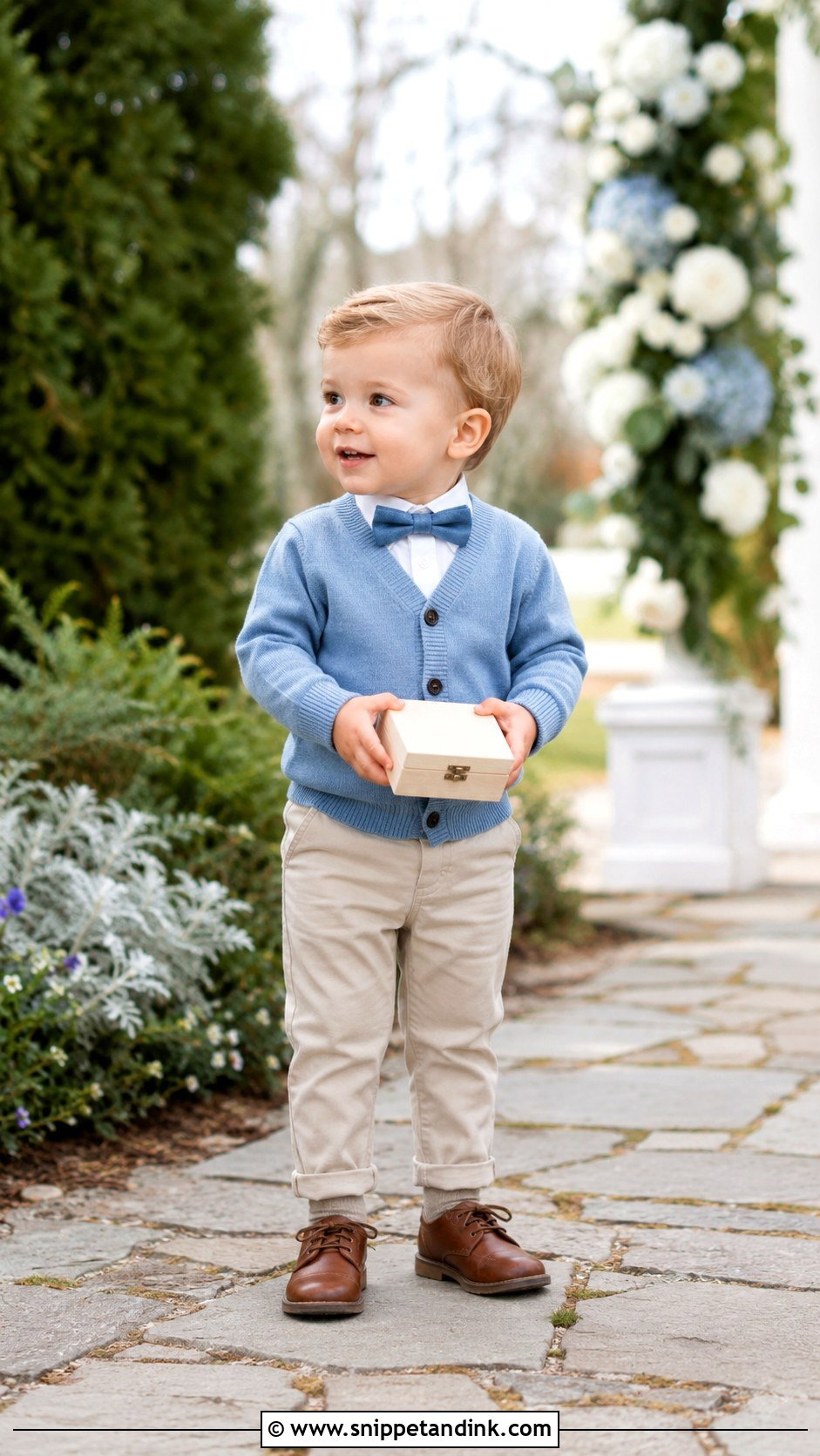 Blue Cardigan Ring Bearer Outfit - Snippet and Ink - 20 Blue Ring Bearer Outfit Ideas