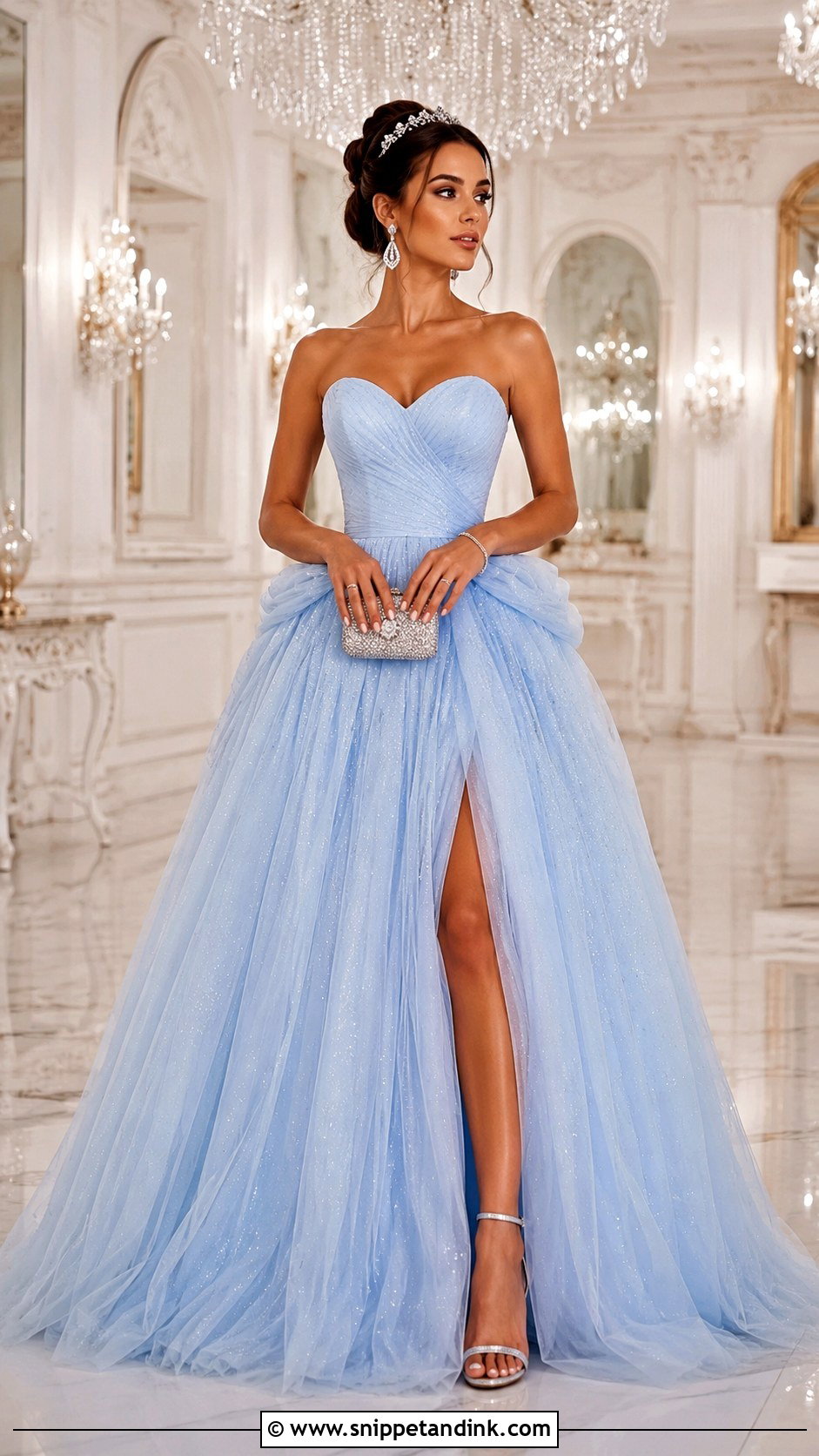 Blue Cinderella Fairy Gown - Snippet and Ink - 20 Fairy Tail Gown Ideas