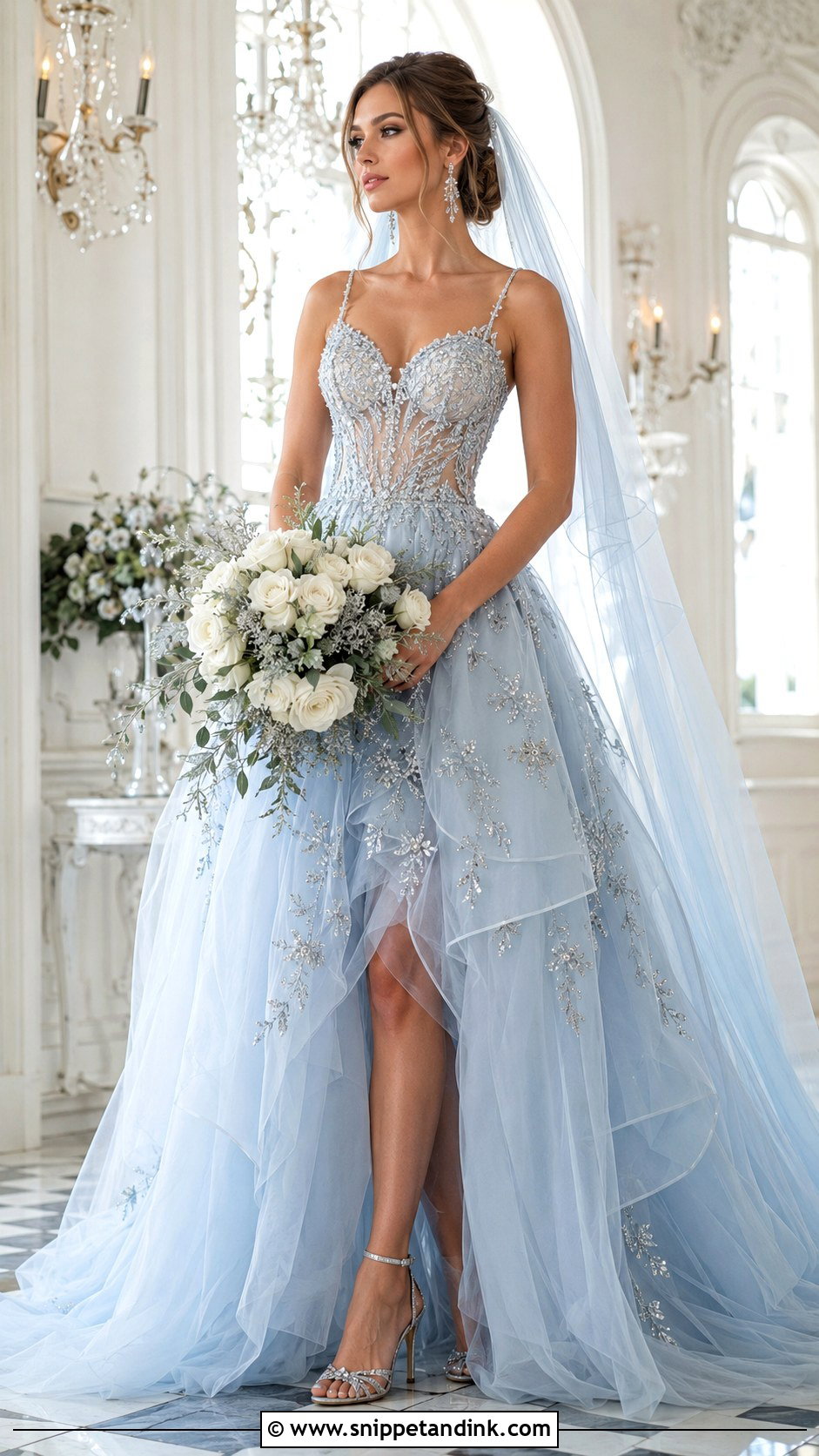 Blue Fairy Tale Wedding Dress - Snippet and Ink - 20 Dreamy Wedding Dress Fairy Tales Ideas