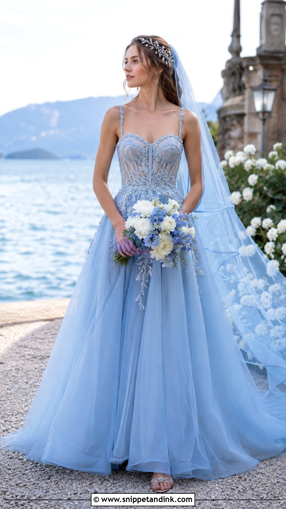 Blue Fairy Wedding Dress - Snippet and Ink - 20 Fairy Wedding Dresses