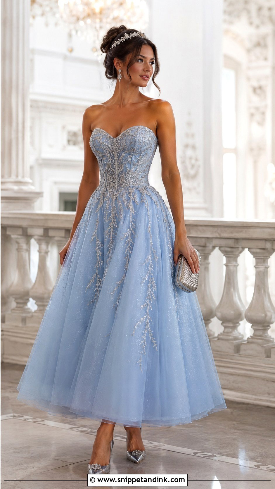 Blue Fairytale Princess Dress - Snippet and Ink - 20 Enchanted Dress Fairytale Ideas