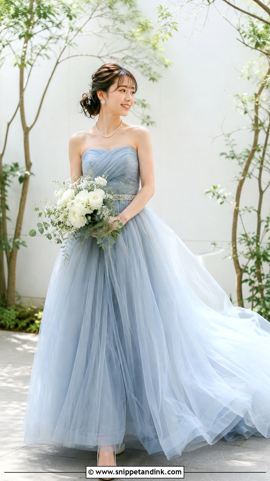 Blue Japan Wedding Dress - Snippet and Ink - 25 Japan Wedding Dress Ideas