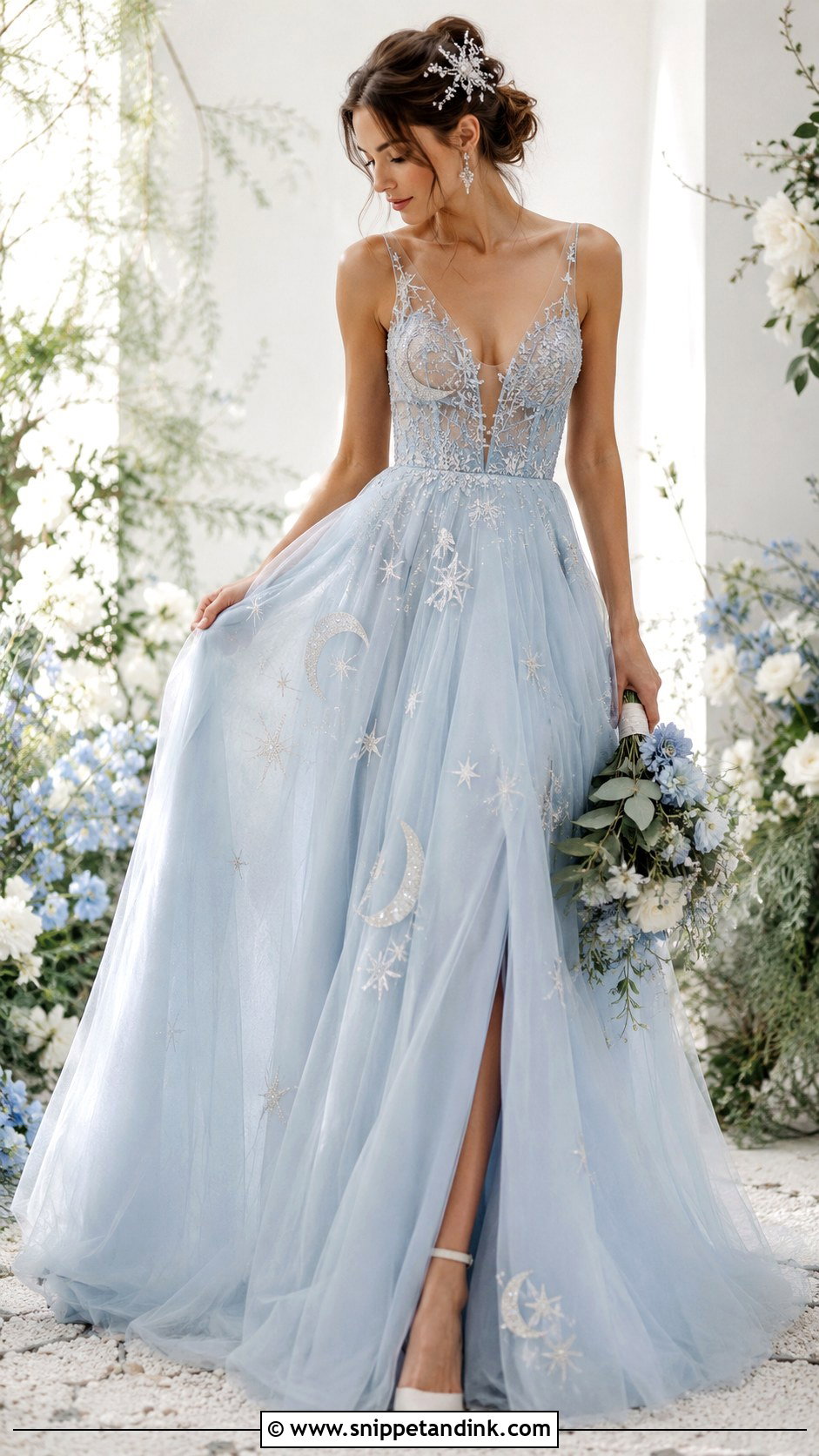 Blue Moon Wedding Dress - Snippet and Ink - 25 Moon Wedding Dress Ideas