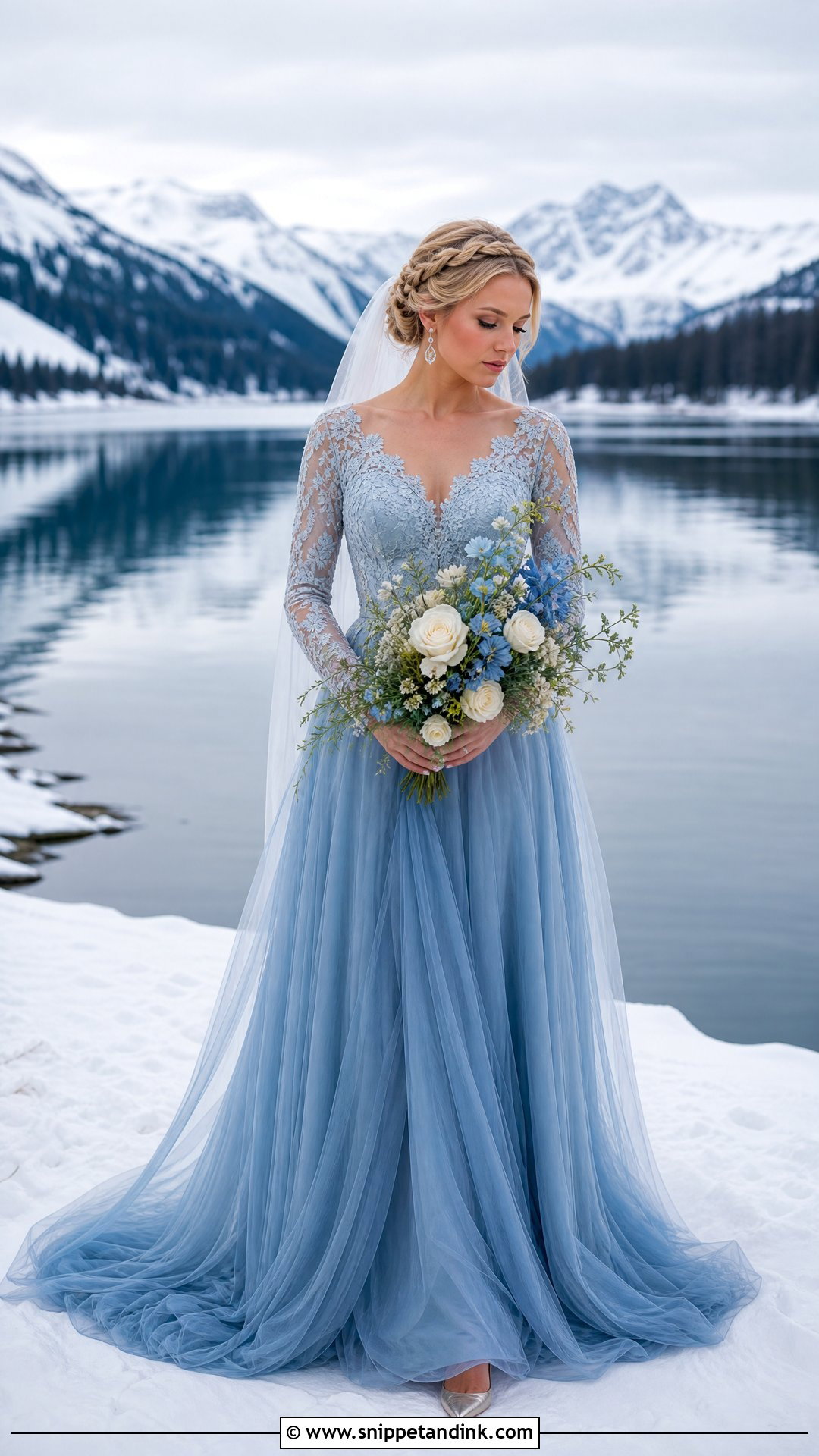 Blue Nordic Wedding Dress - Snippet and Ink - 25 Nordic Wedding Dress Ideas