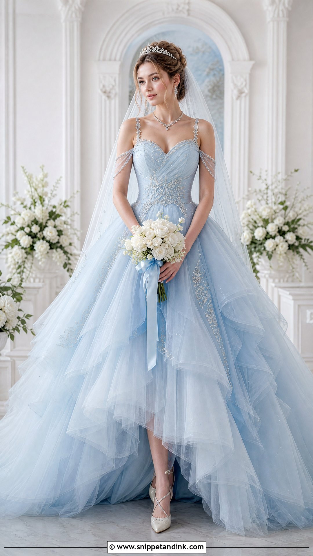Blue Princess Bride Dress - Snippet and Ink - 25 Princess Bride Dress Ideas