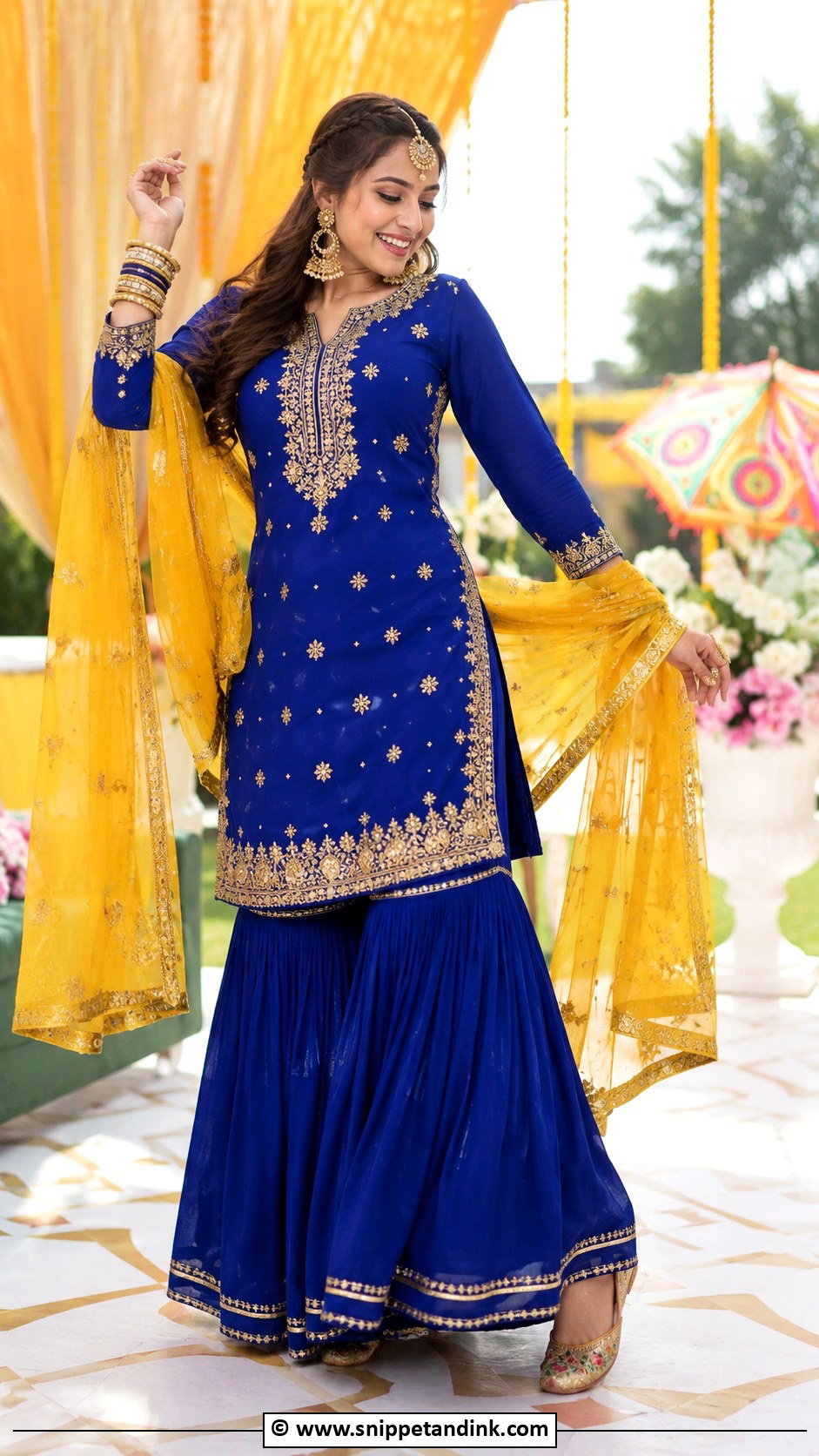 Blue Punjabi Suit For Jaggo - Snippet and Ink - 30 Jaggo Outfit Punjabi Suit Ideas