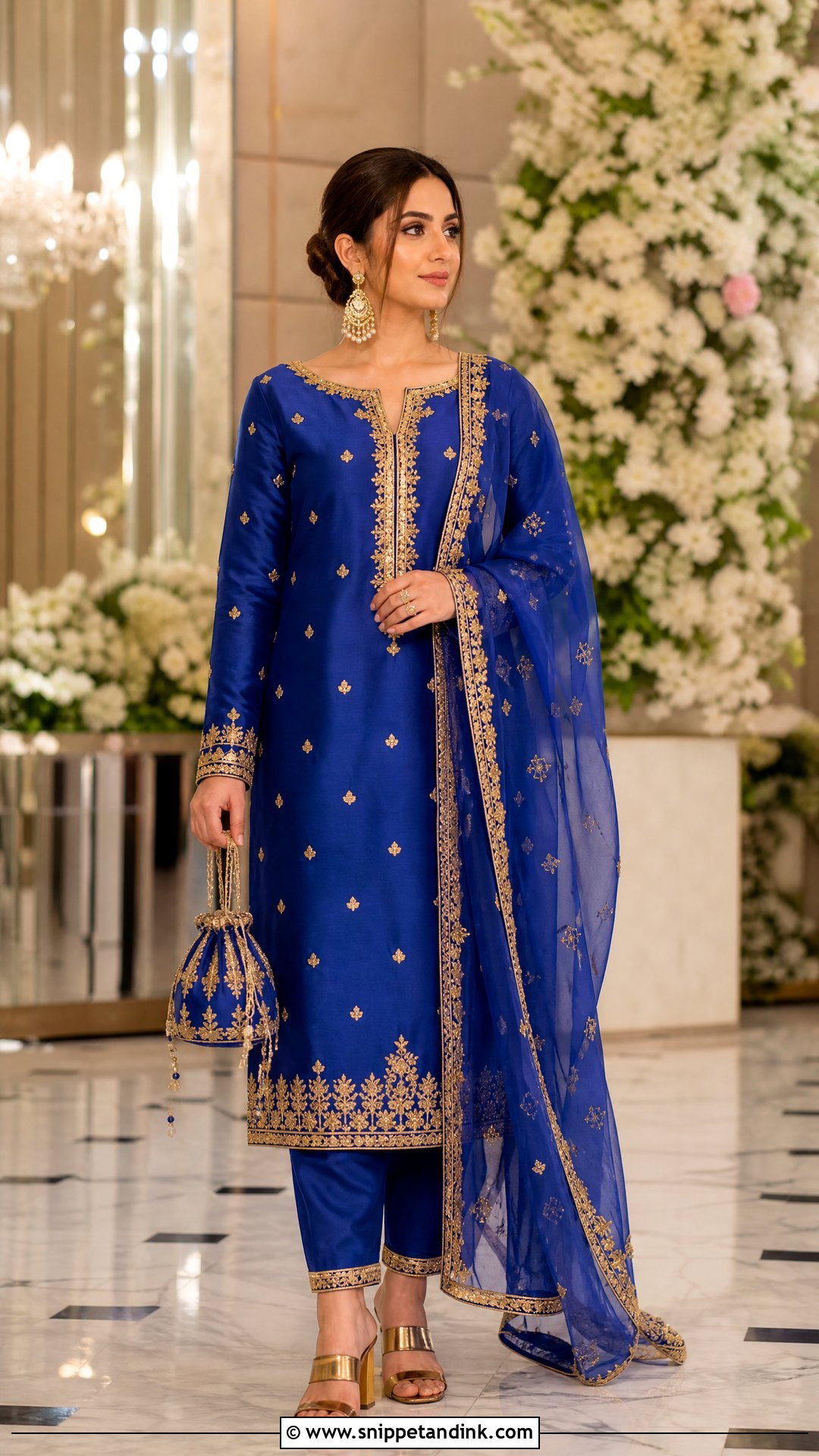 Blue Punjabi Wedding Suit - Snippet and Ink - 20 Punjabi Wedding Suit Women Ideas