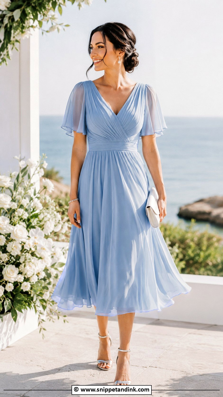 Blue Second Wedding Dress - Snippet and Ink - 30 Second Wedding Dress Ideas