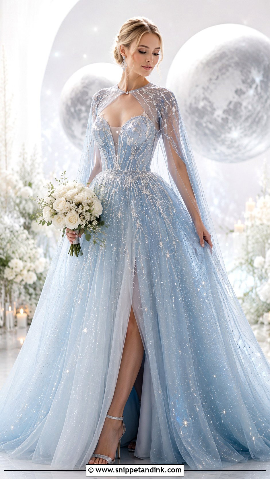 Blue Star Wars Wedding Dress - Snippet and Ink - 25 Star Wars Wedding Dress Ideas