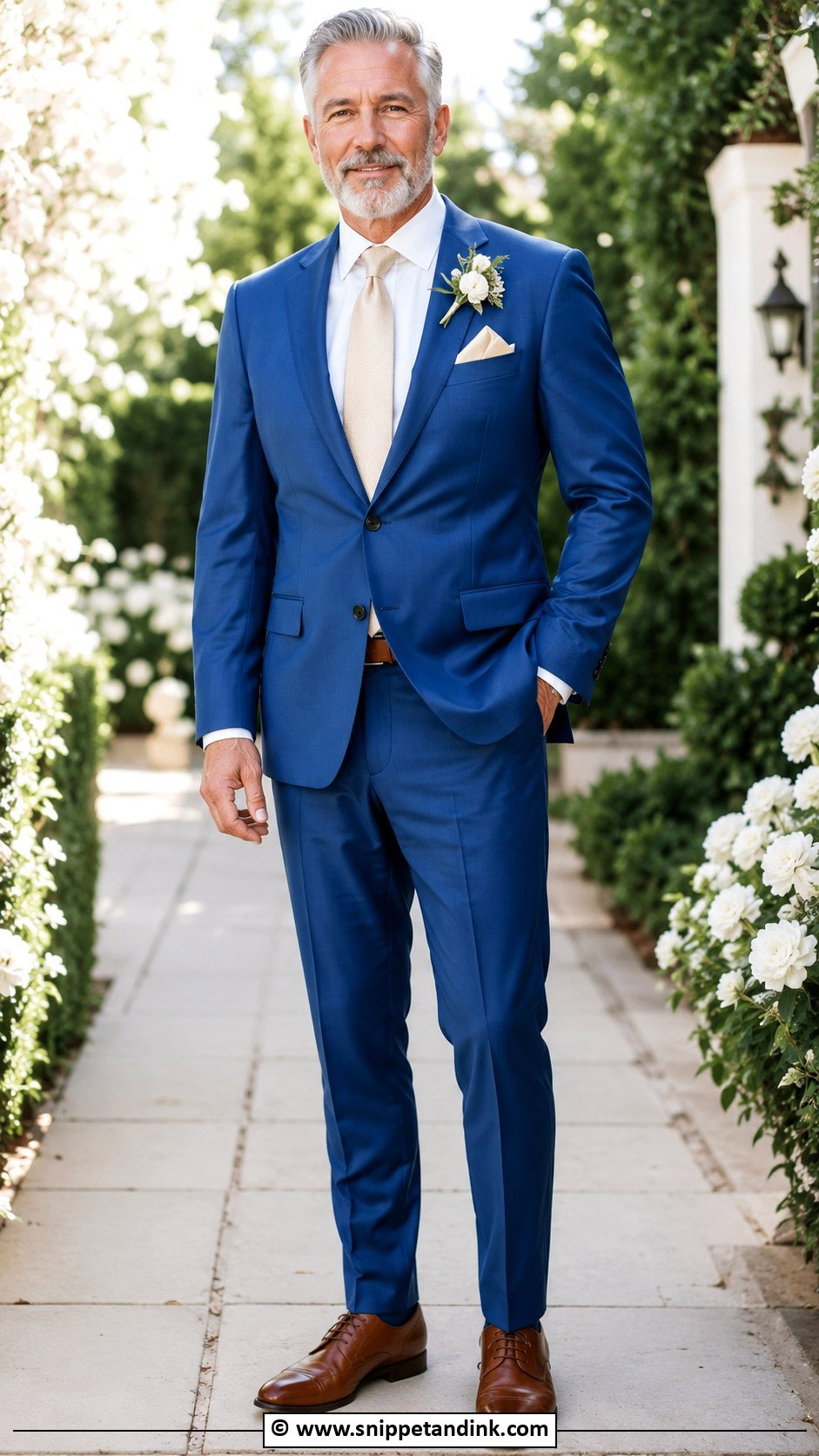 Blue Suit Father Of The Bride Attire - Snippet and Ink - 30 Father of the Bride Attire Ideas