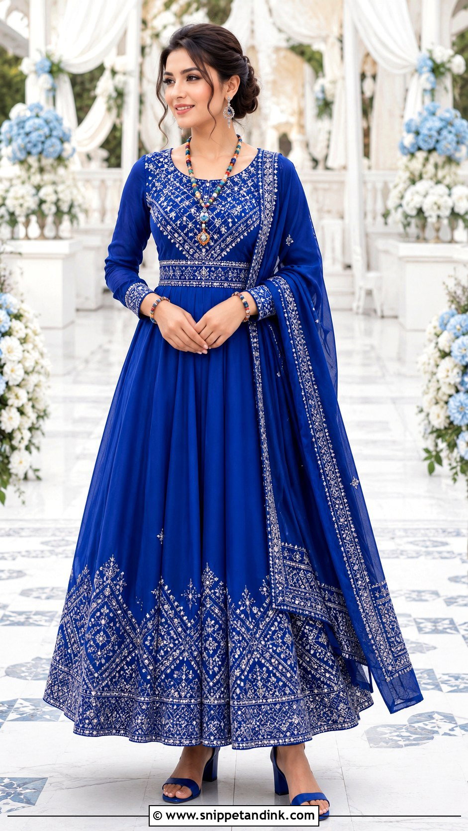 Blue Swati Wedding Dress - Snippet and Ink - 20 Swati Wedding Dresses