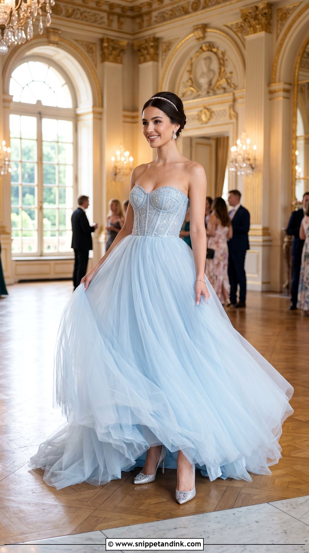 Blue Tulle Princess Corset Dress - Snippet and Ink - 20 Princess Dress Corset Ideas