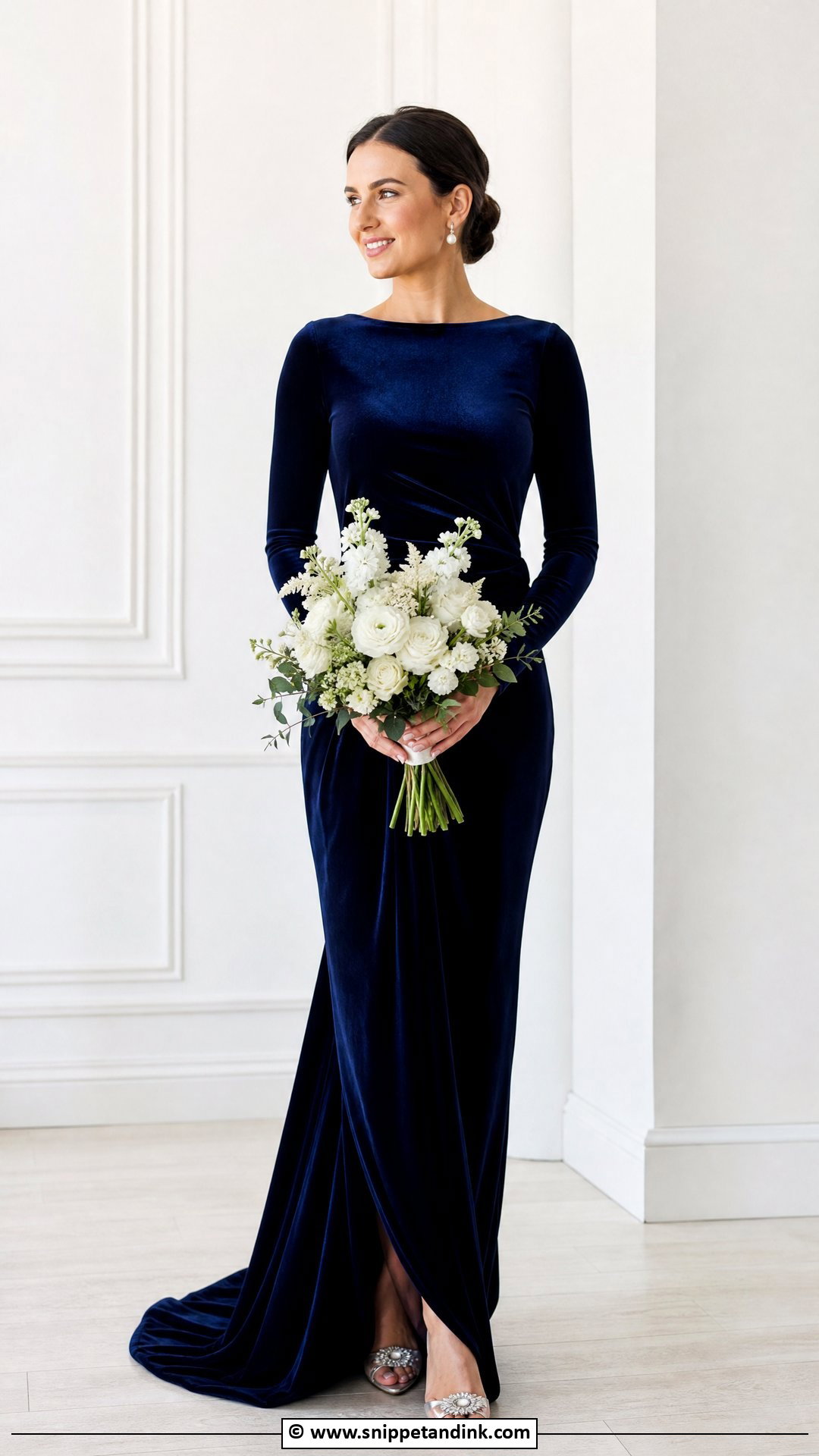 Blue Velvet Wedding Dress - Snippet and Ink - 35 Blue Wedding Dress Ideas