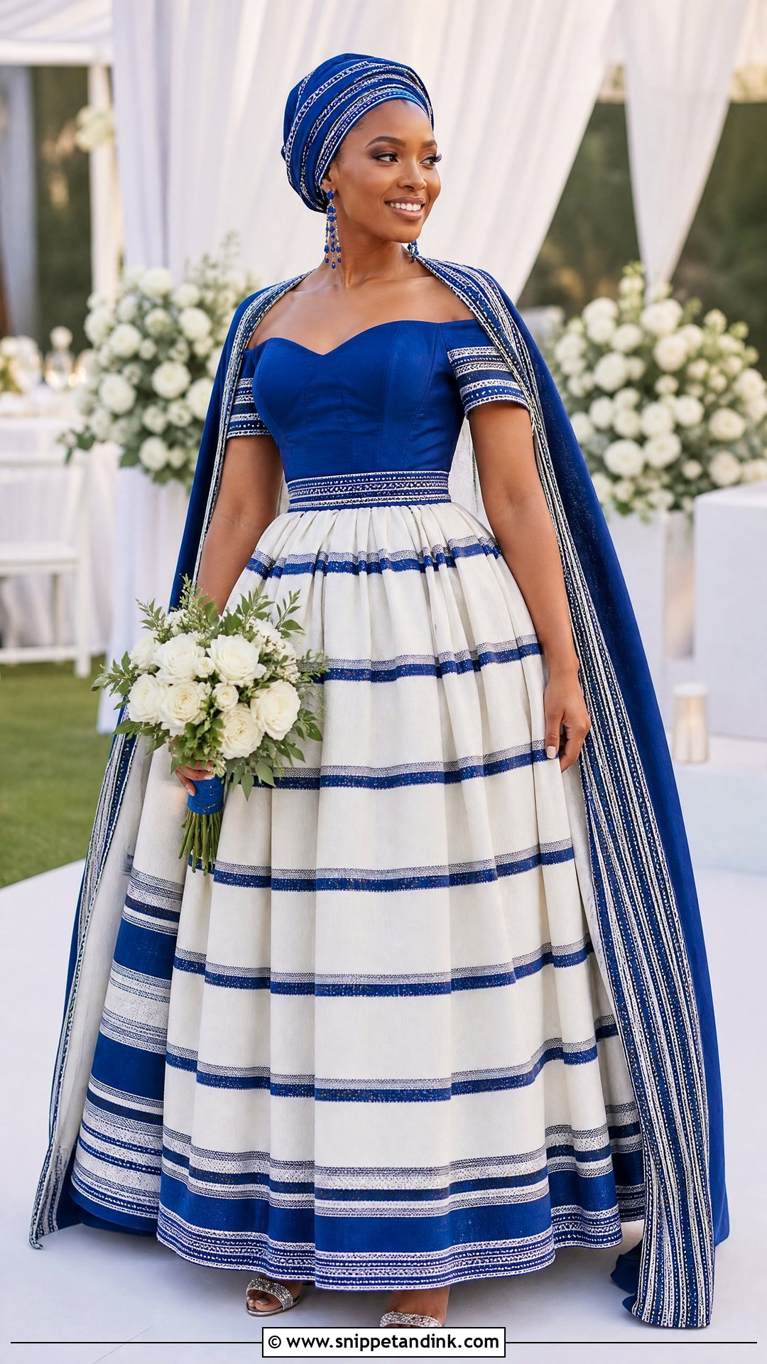 Blue Venda Wedding Dress - Snippet and Ink - 20 Venda Wedding Dresses